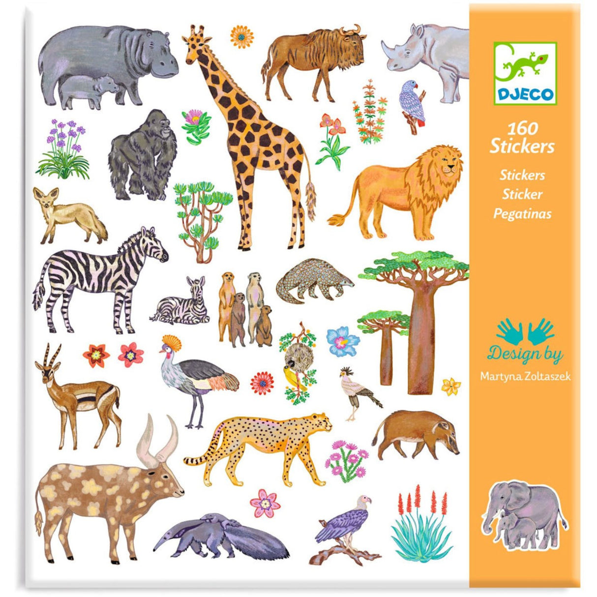 Djeco Klistermærker, Kenya