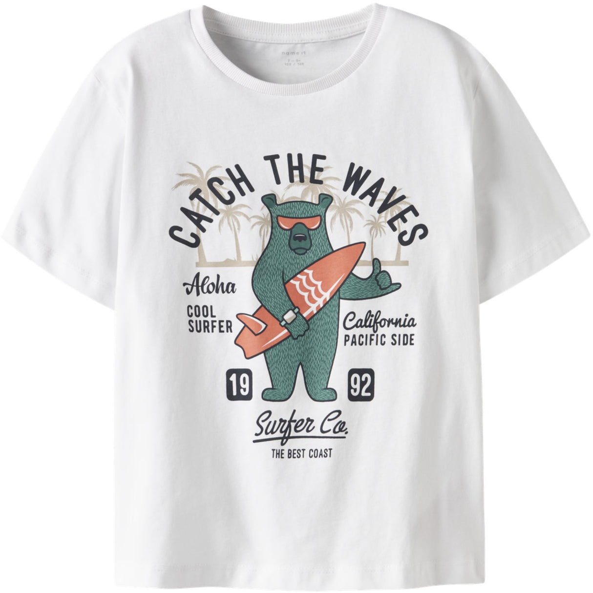 Name It Lucent White Nkmjosh Ss Nreg Topp Pb