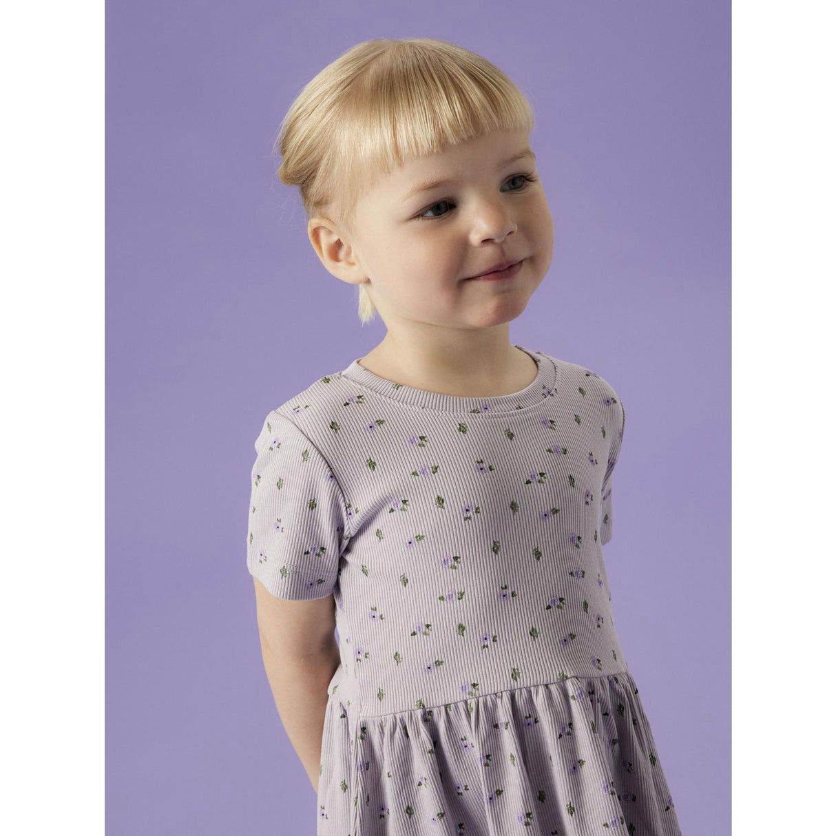 Name It Misty Lilac Nmfhofie Ss Klänning