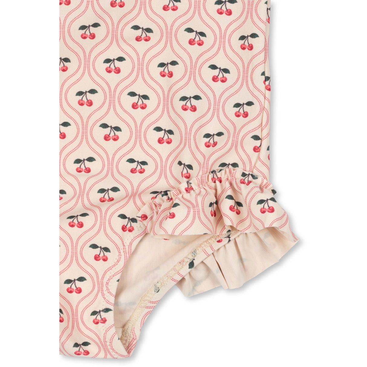 Konges Sløjd Cherry Pink Motif Merle Ls Baddräkt Grs