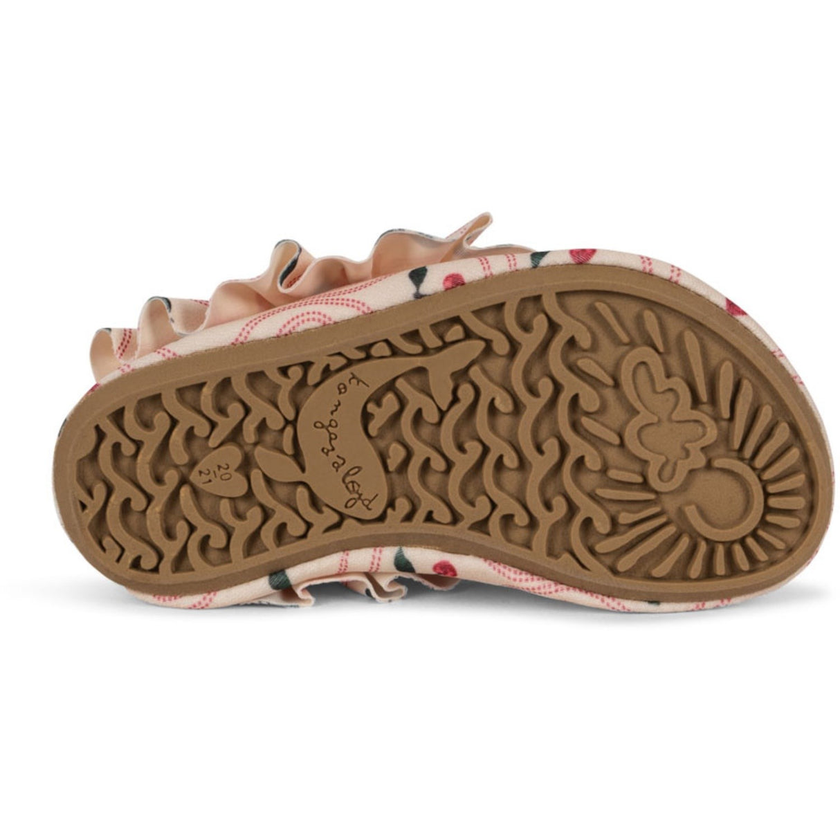Konges Sløjd Cherry Pink Motif Merle Frill Badskor