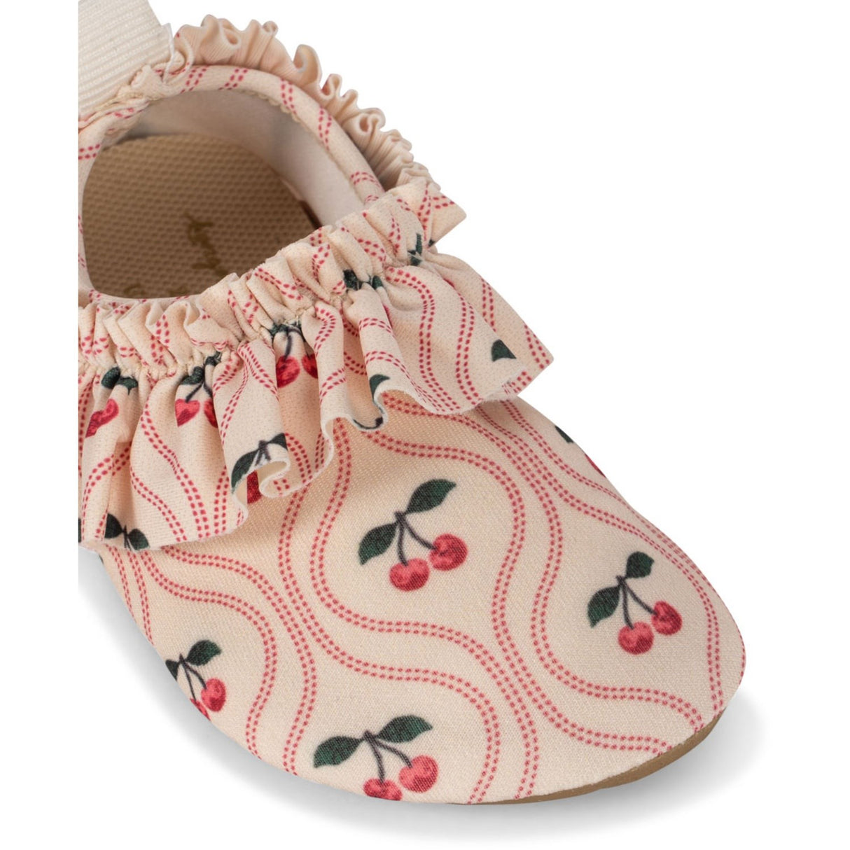 Konges Sløjd Cherry Pink Motif Merle Frill Badskor