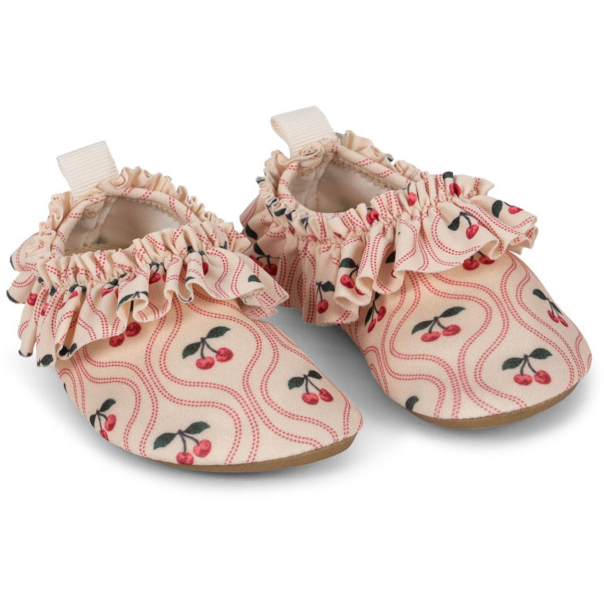 Konges Sløjd Cherry Pink Motif Merle Frill Badskor