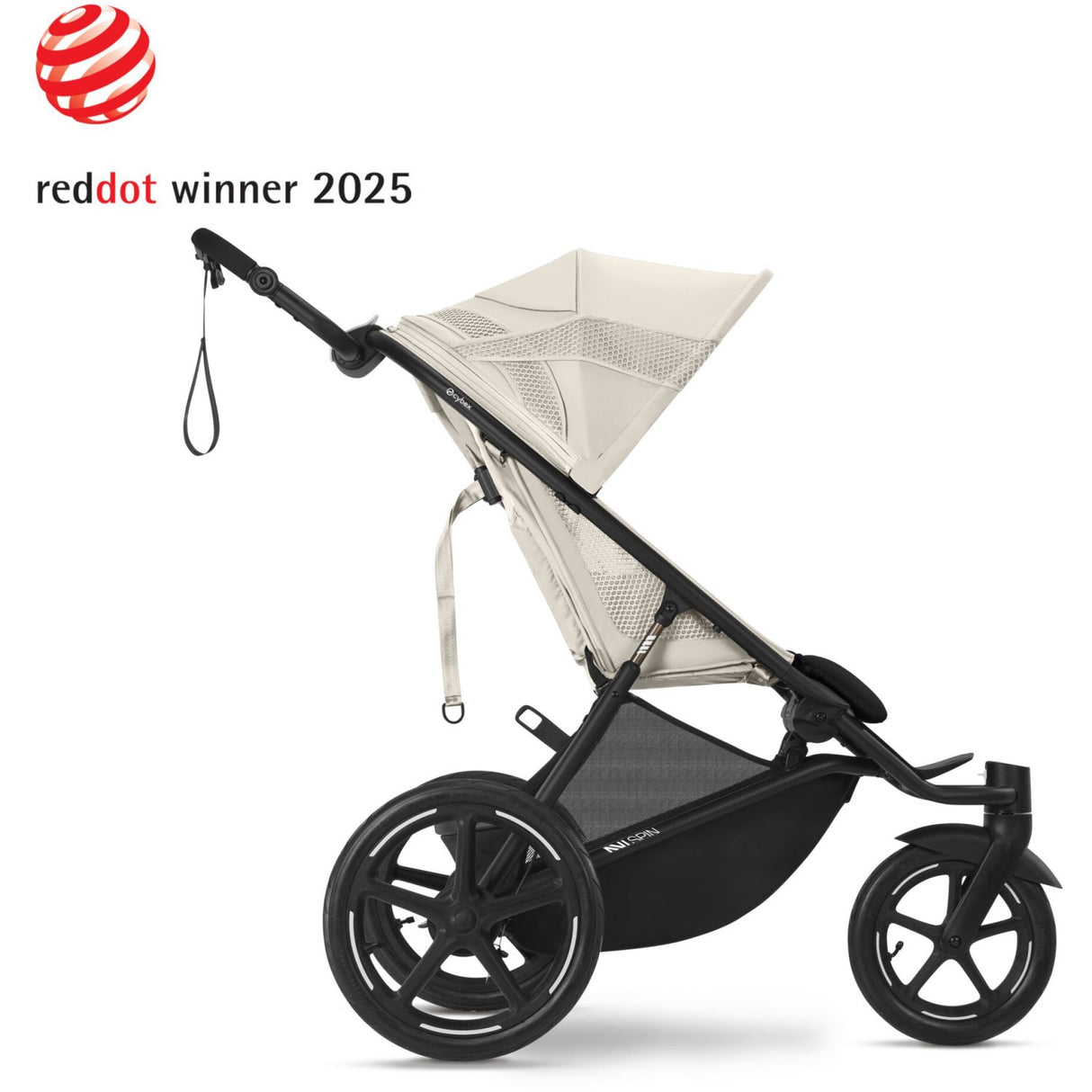 Cybex Avi Spin BLK Barnvagn Seashell Beige Light Beige