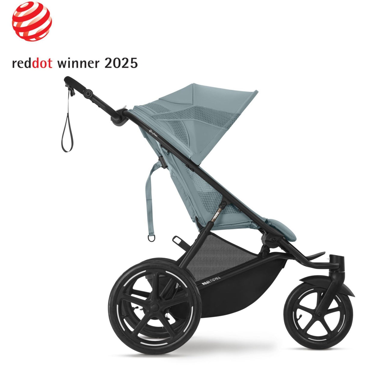 Cybex Avi Spin BLK Barnvagn Stormy Blue light blue