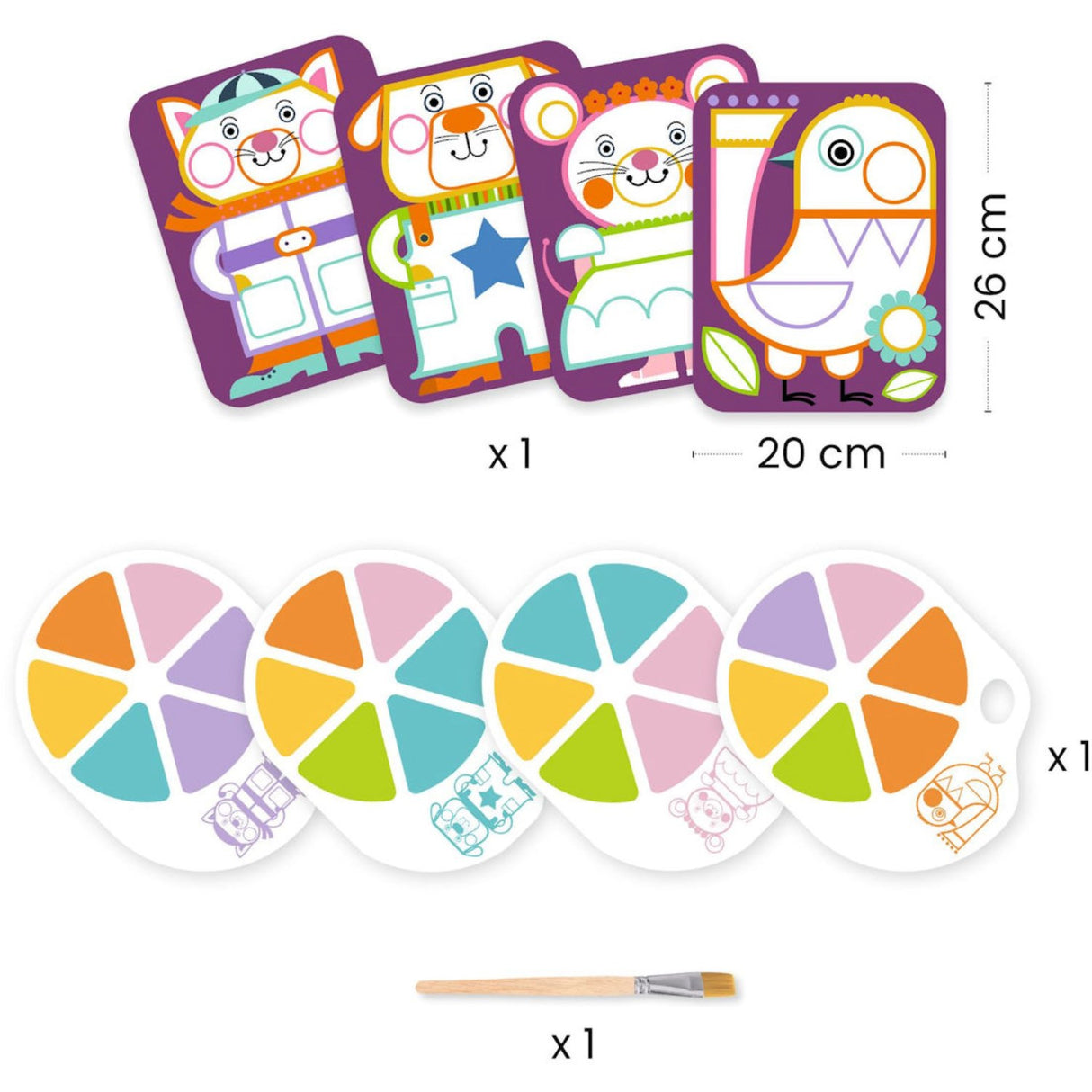 Djeco kreativ målning, knubbig kinder