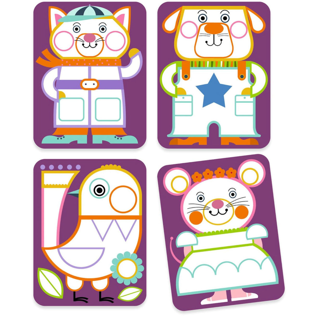 Djeco kreativ målning, knubbig kinder