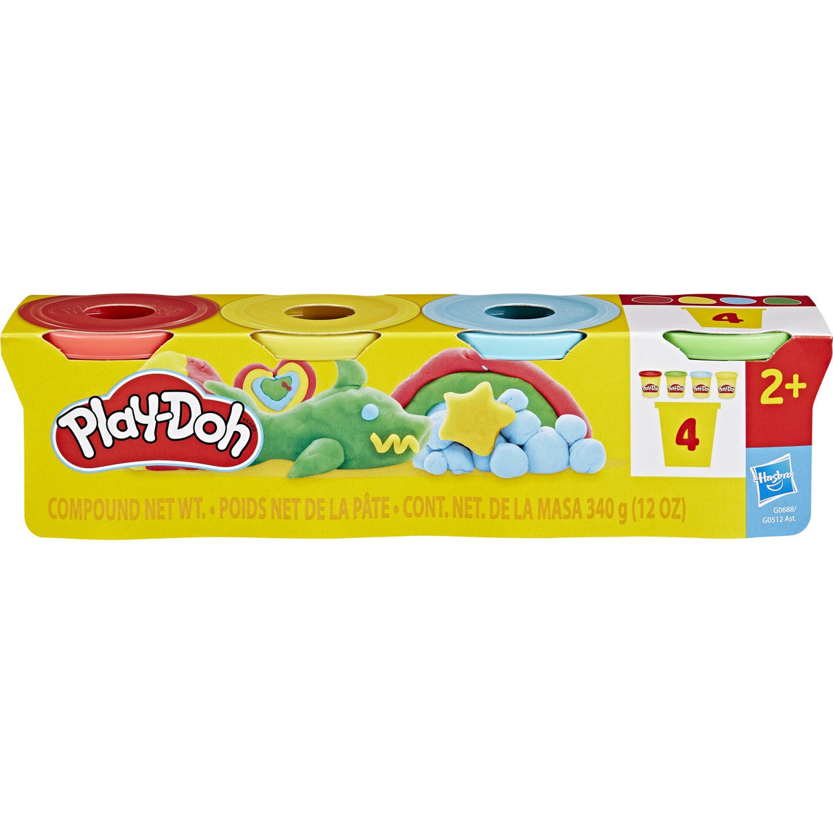 Play-Doh 4 Pakke 340 G Klassisk