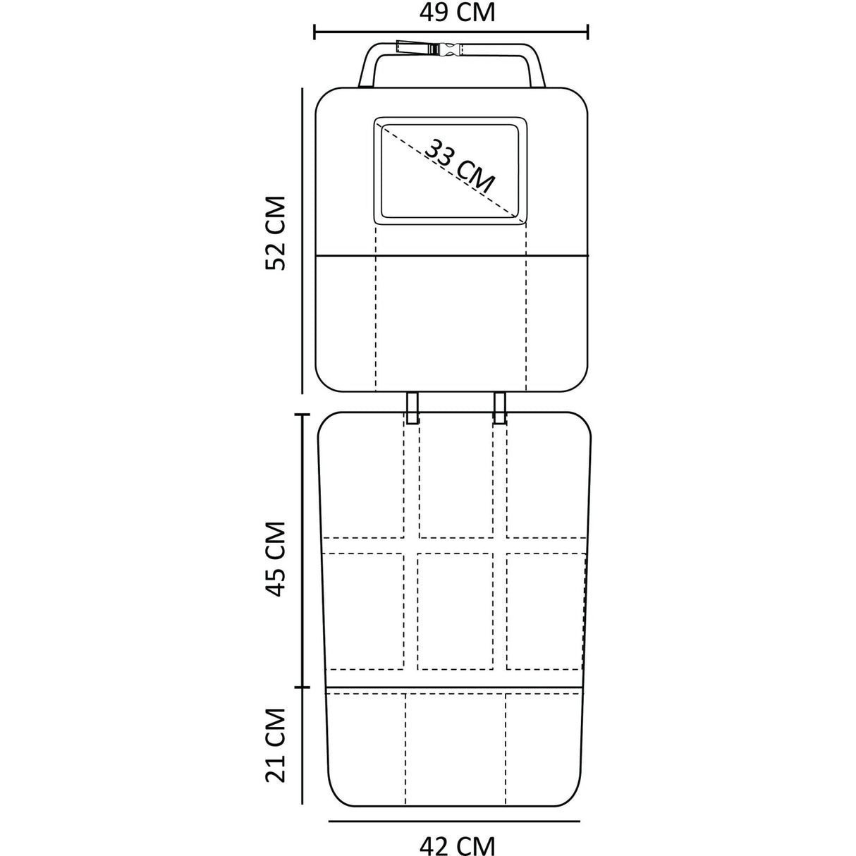 Nordbaby Black 3 I 1 Bil Plats Protector & Kick Mat
