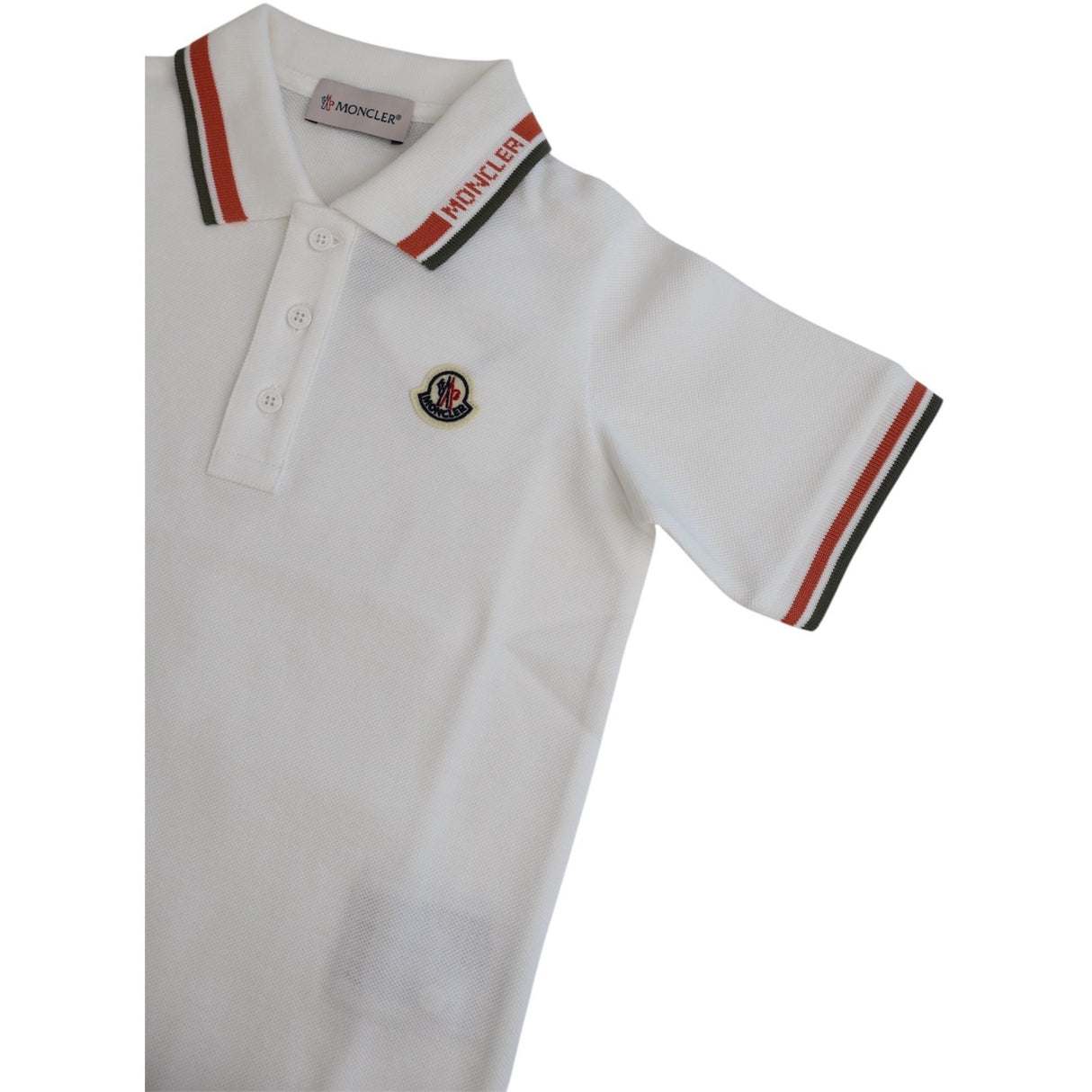 Moncler Natural Ss Pikétröja T-Skjorta
