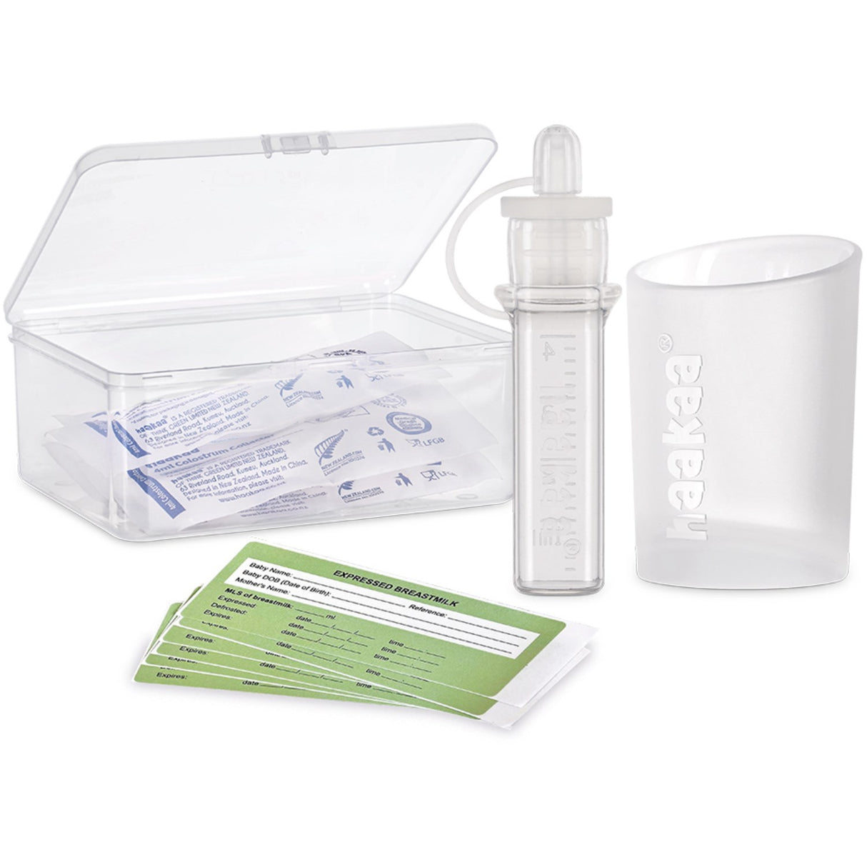 Haakaa Clear Colostrum Collector 6-Pack Incl. Silikon Kopp