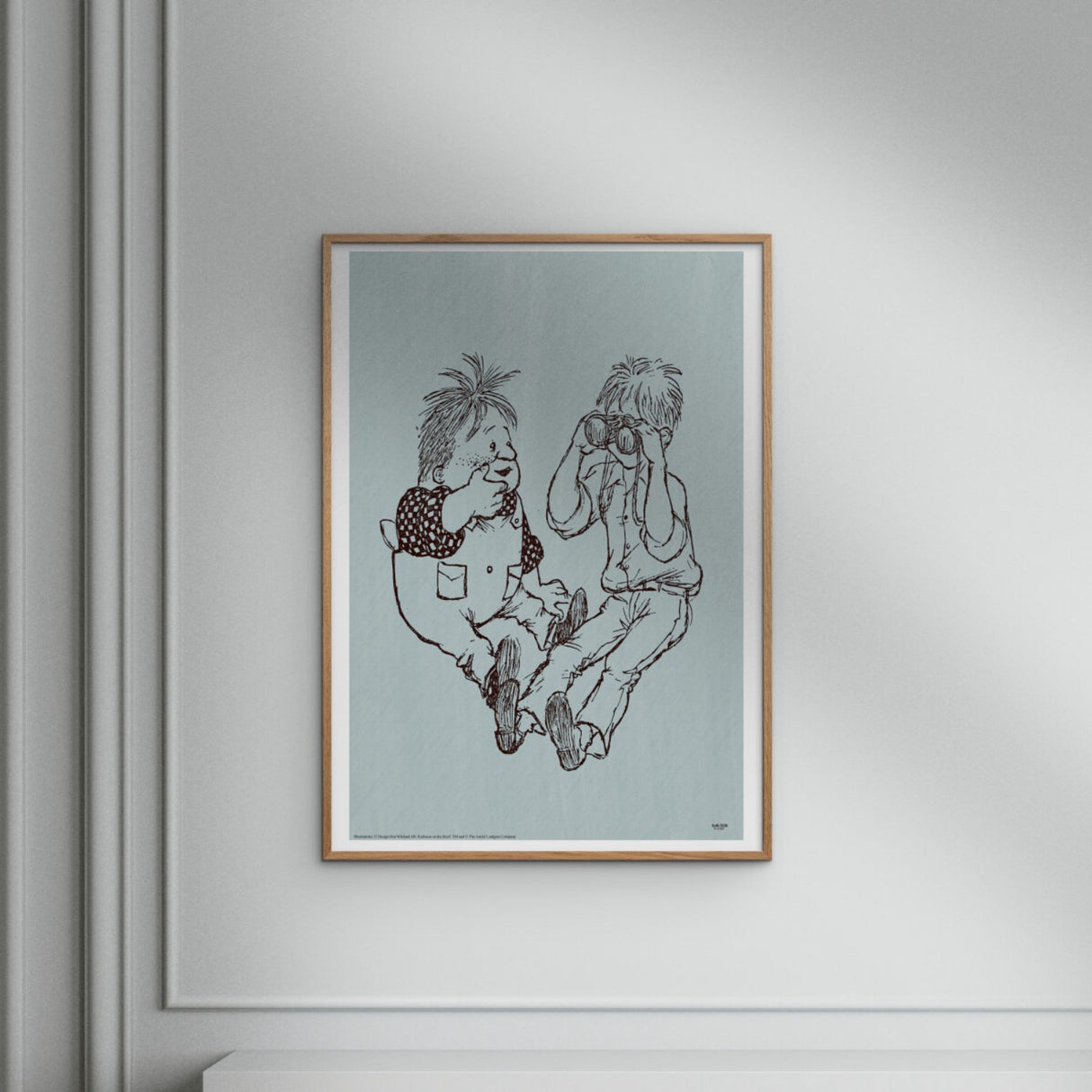 Poster & Frame Astrid Lindgren - Binacolurs - Karlsson On The Roof