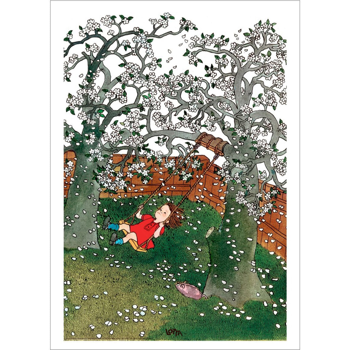 Poster & Frame Astrid Lindgren - Swing - Lotta On Troublemaker Street