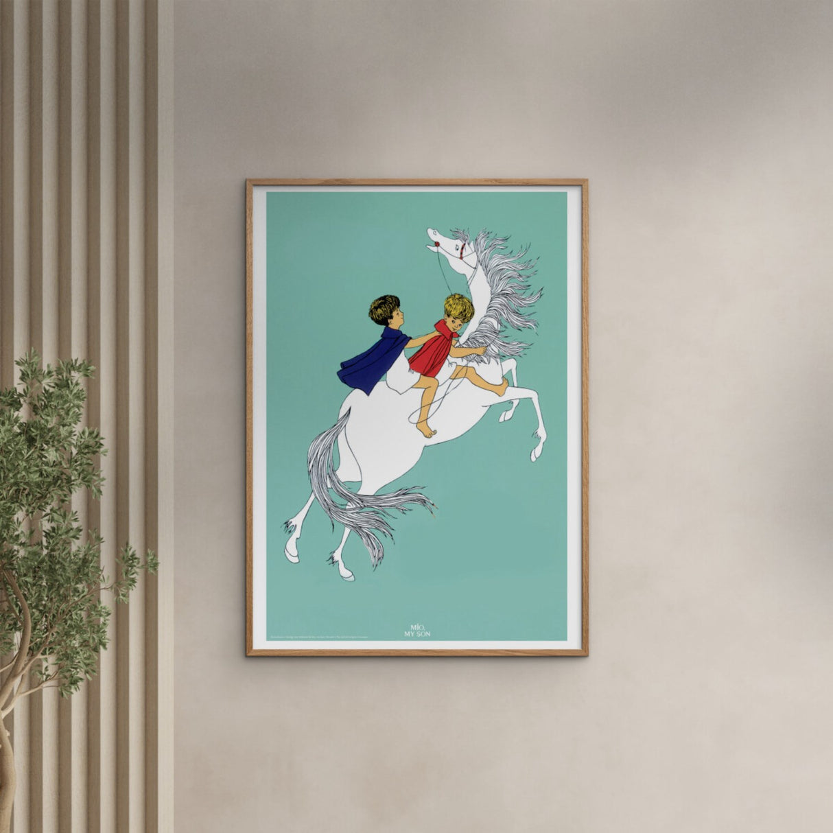 Poster & Frame Astrid Lindgren - On Horse Back - Mio My Son