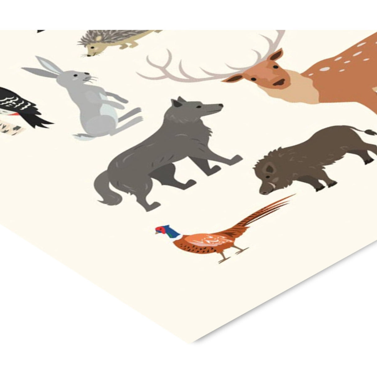 Poster & Frame Citatplakat - Skovens Dyr – Børneplakat