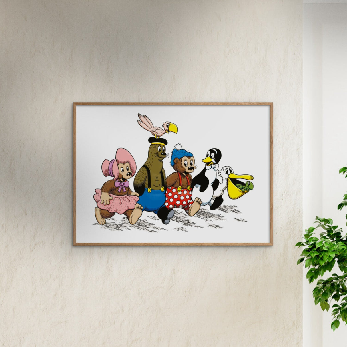 Poster & Frame Rasmus Klump - Alle Vennerne