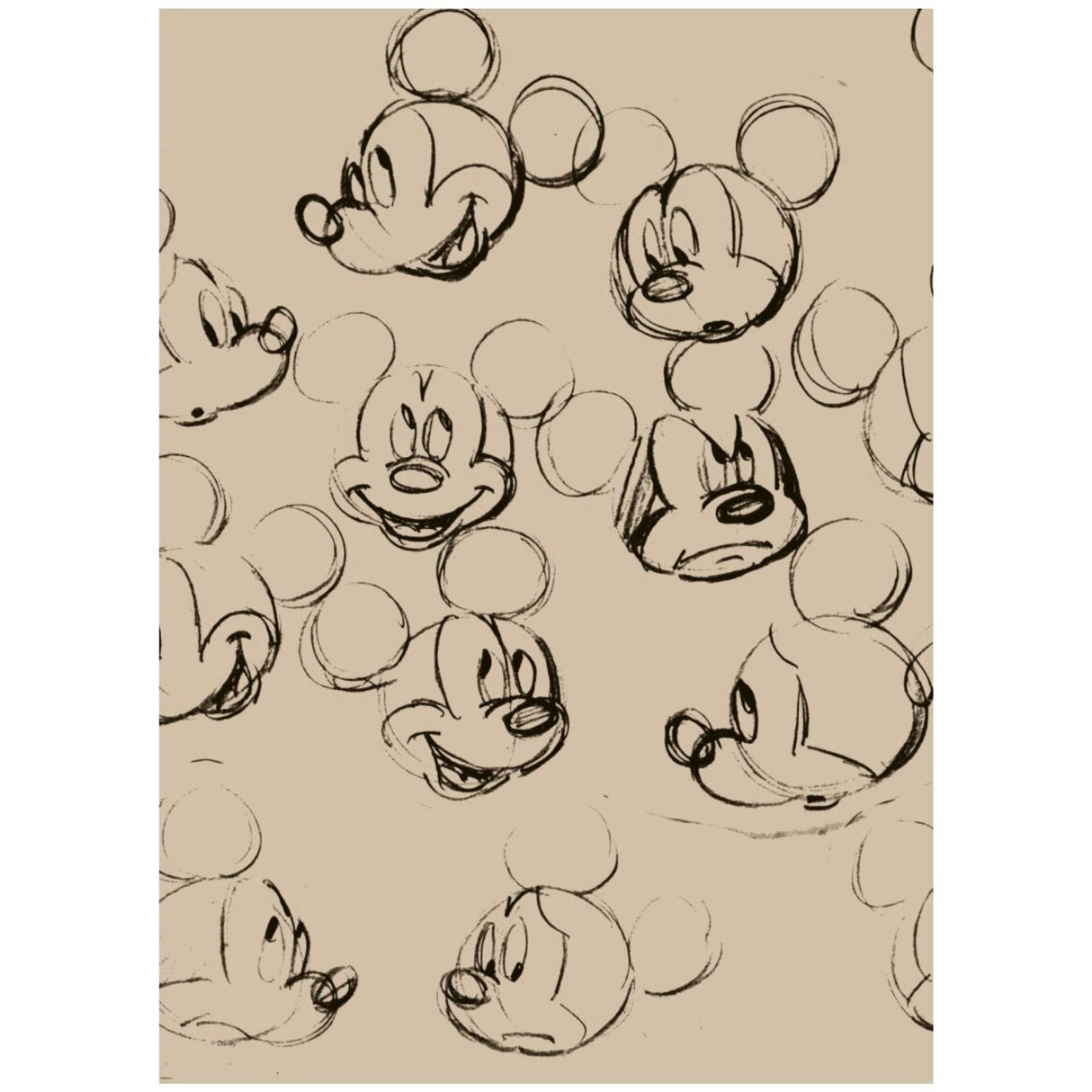 Poster & Frame Disney - Mickey Vintage Drawing No. 01