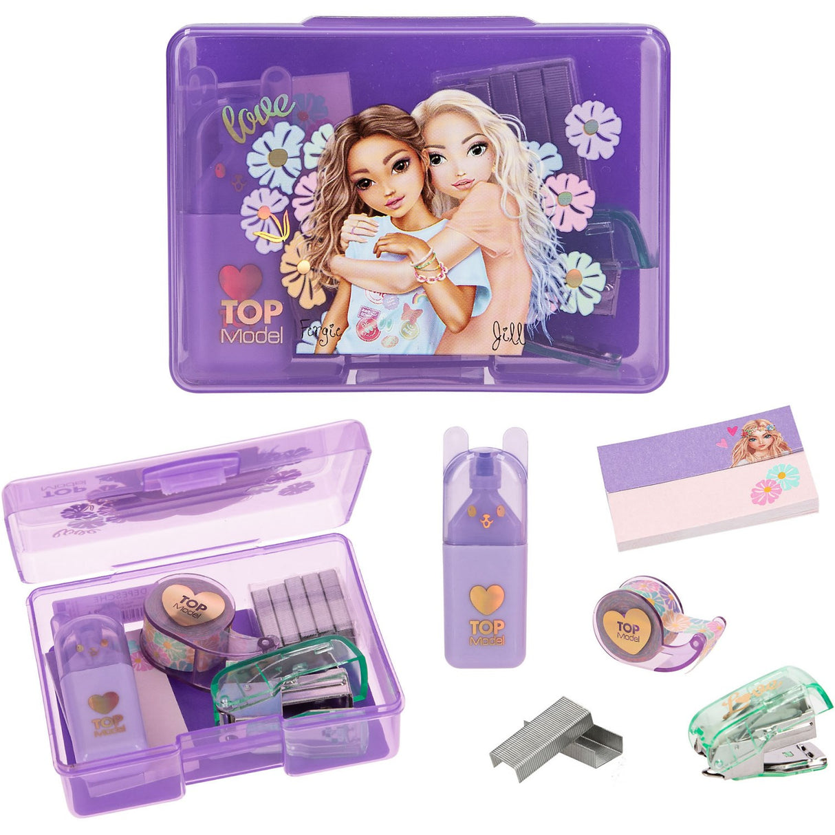 TOPModel Purple Mini Stationary Sett
