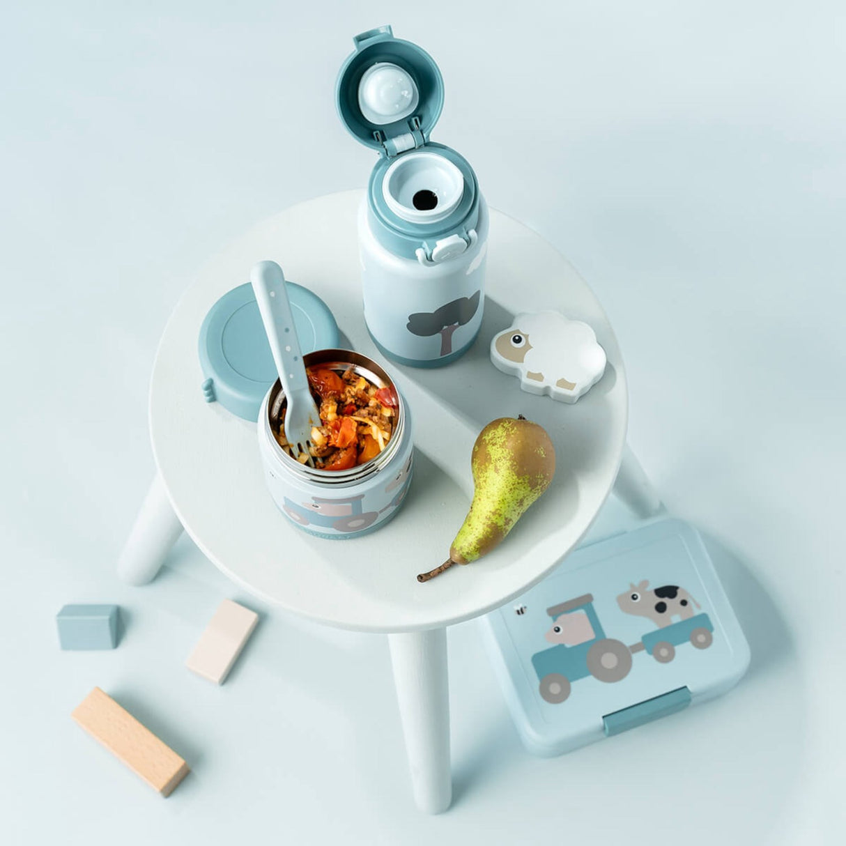 DonebyDeer Blue Termoflaska Tiny Farm 340 Ml