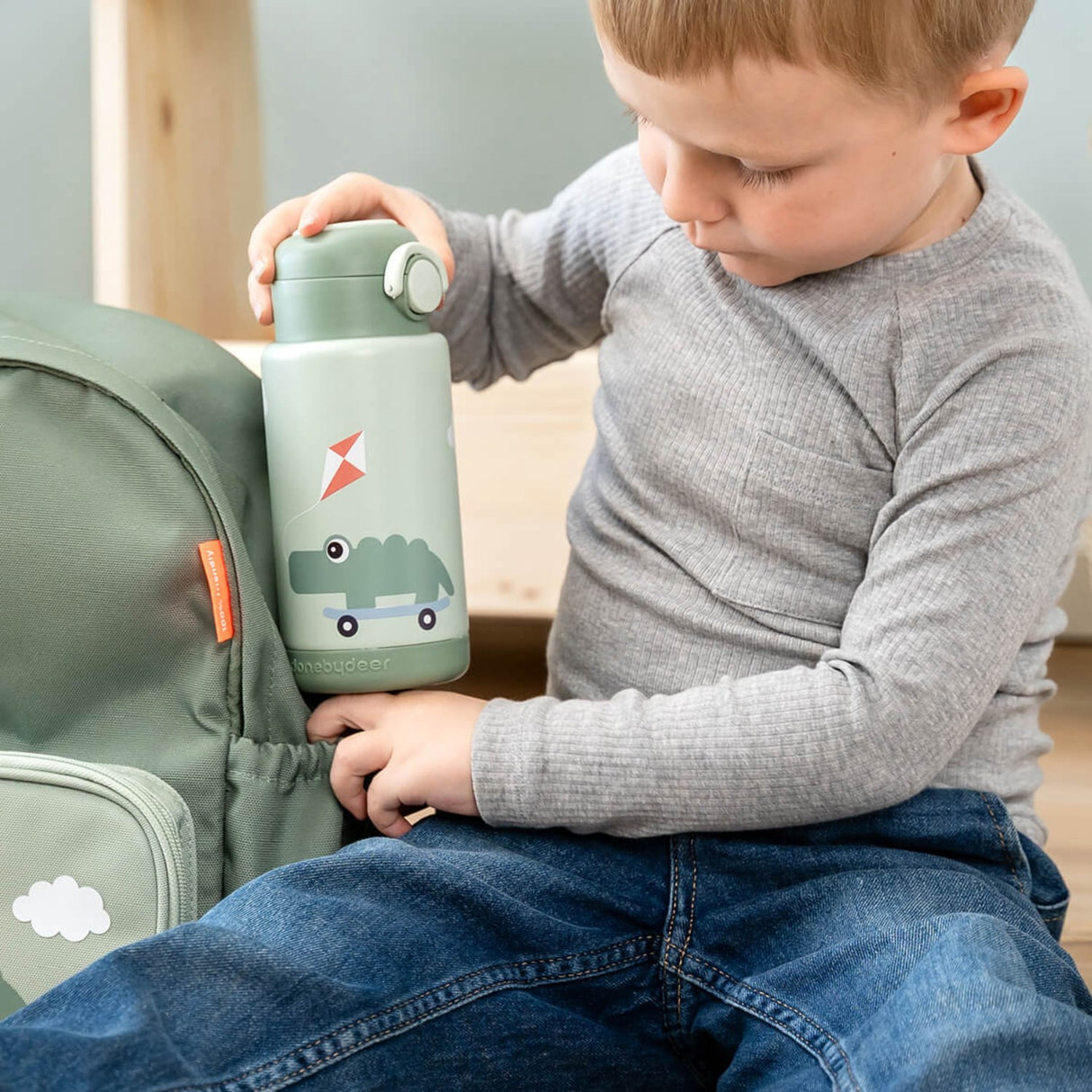 DonebyDeer Green Termoflaska Playground 340 Ml