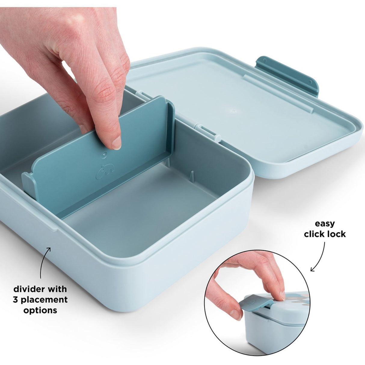 DonebyDeer Blue Matlåda Med Opdeler Tiny Farm