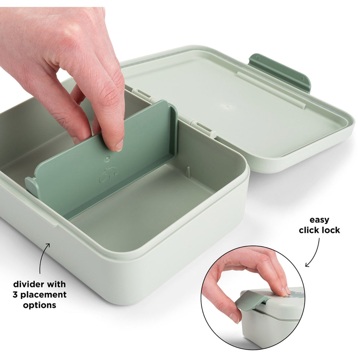 DonebyDeer Green Matlåda Med Opdeler Playground