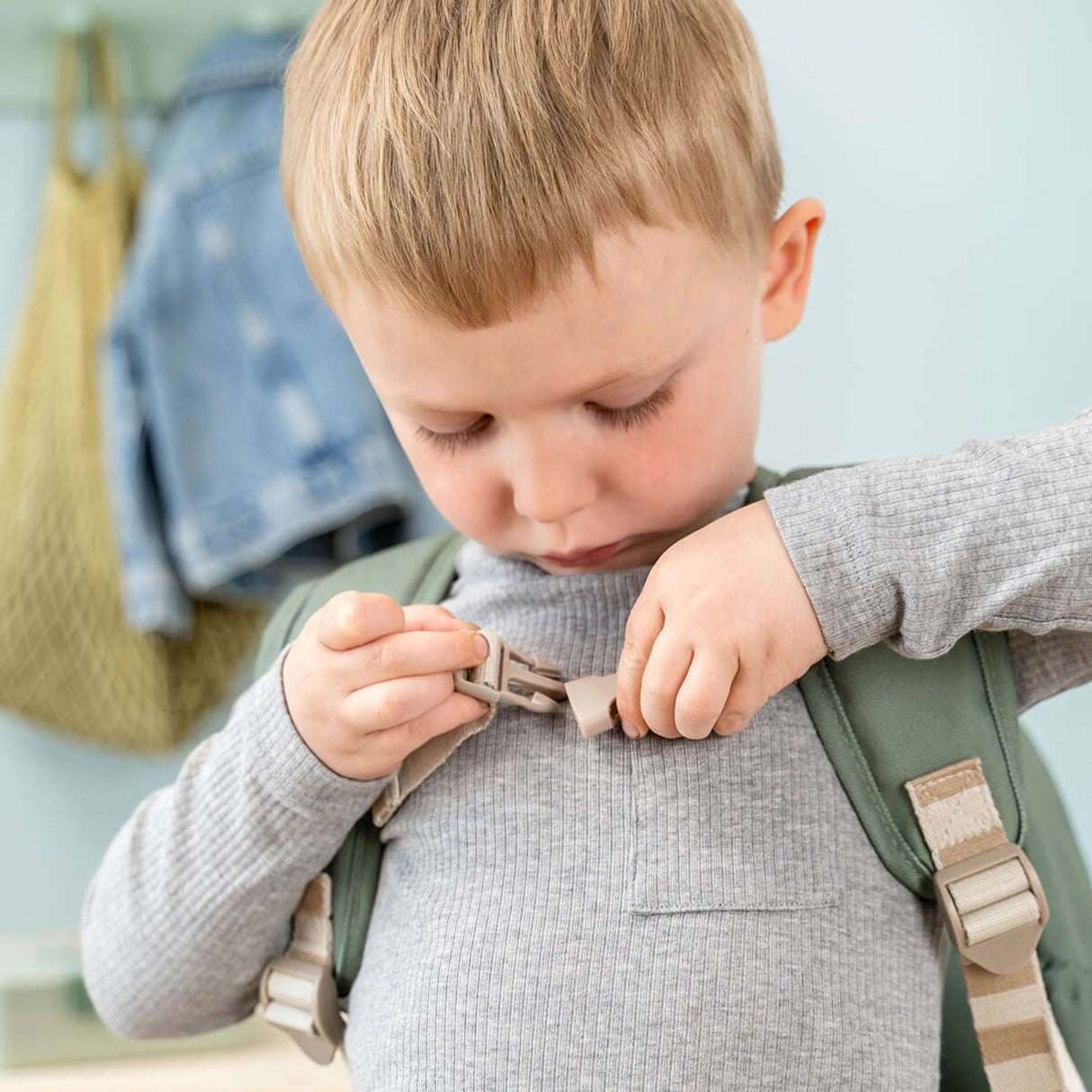 DonebyDeer Green Barnryggsäck Playground 7,5 L