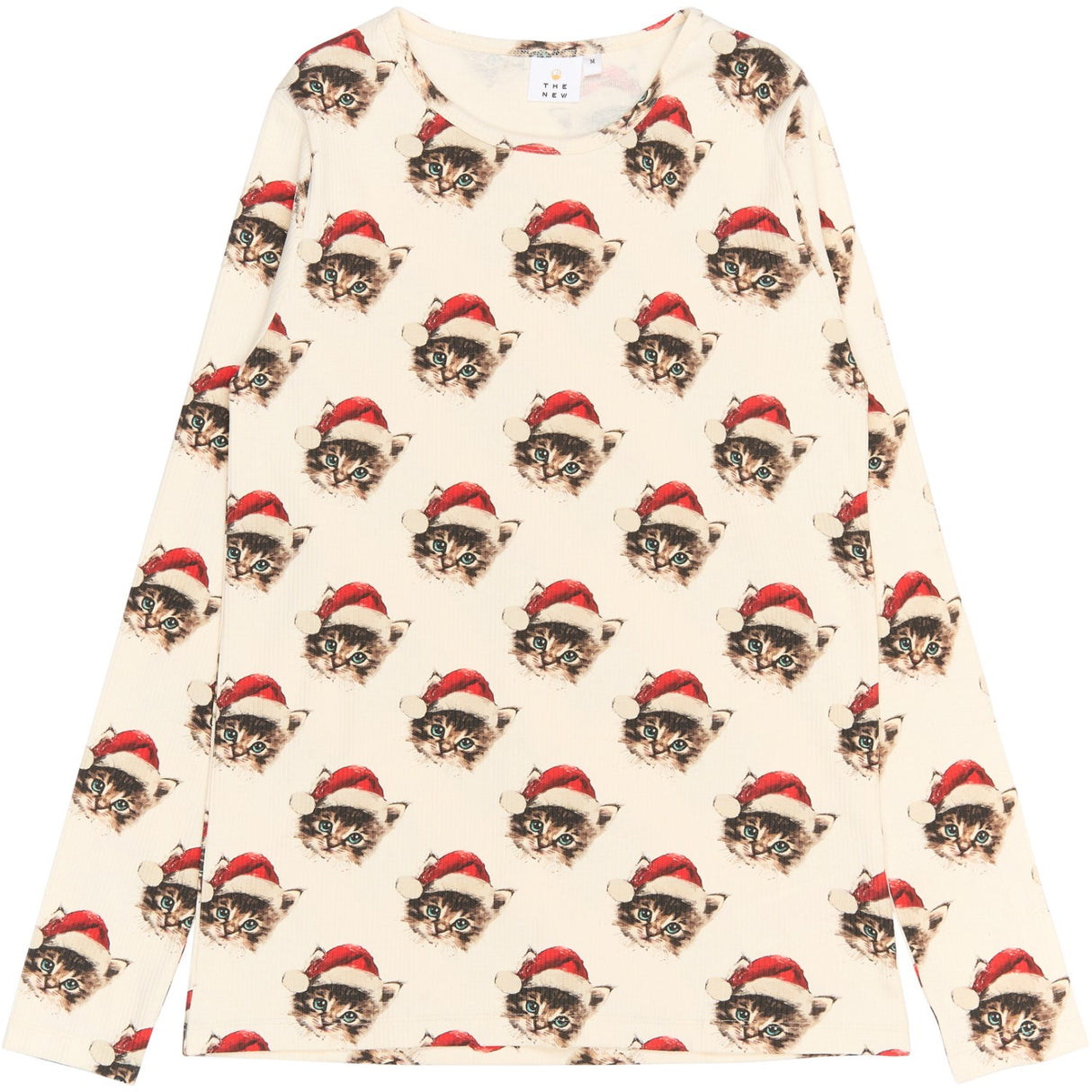 The New Gardenia Cat AOP Holiday Adult Rib Night Sett