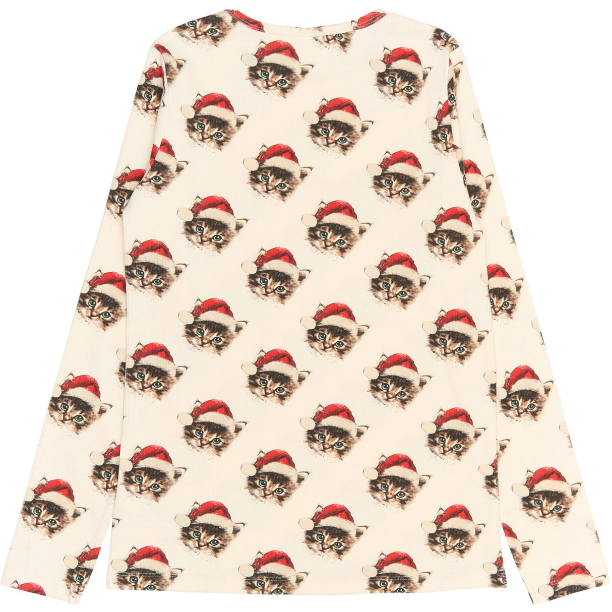 The New Gardenia Cat AOP Holiday Adult Rib Night Sett