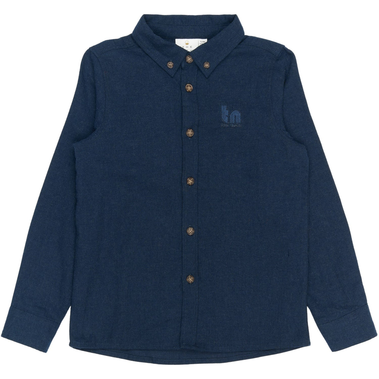 The New Navy Blazer Melange Rick L_S Skjorta