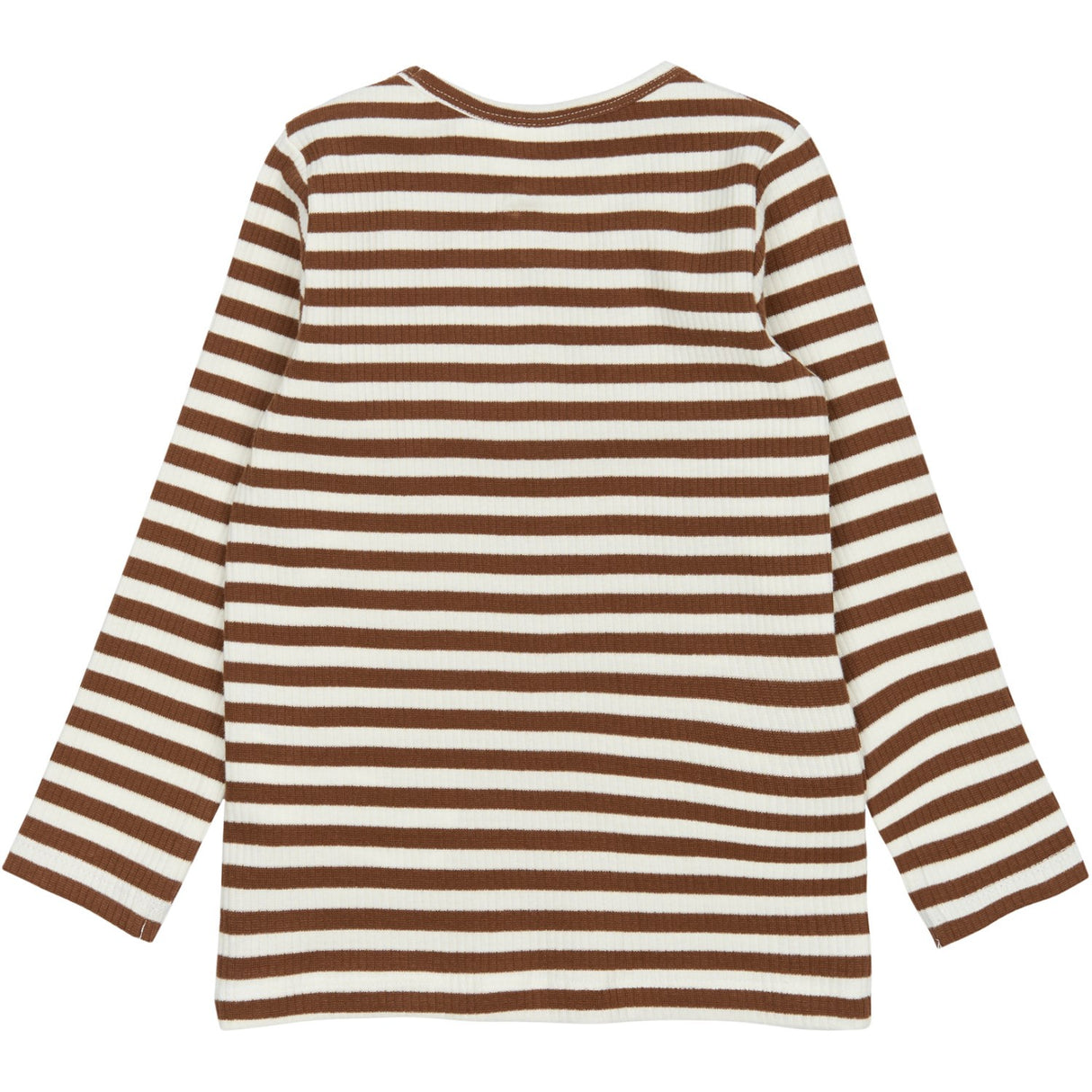 THE NEW Siblings Toffee Striped Fro L_S Rib Tee