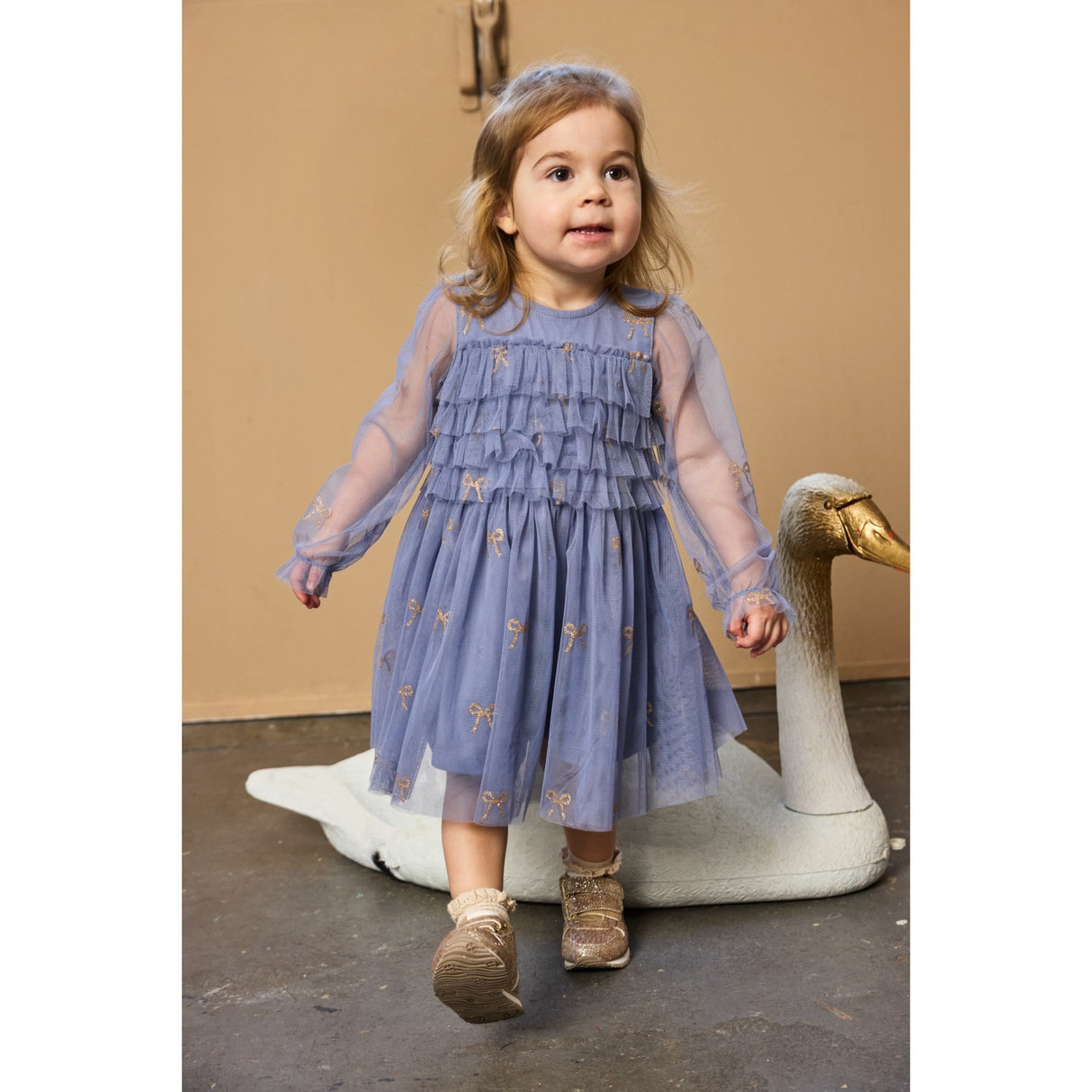 THE NEW Siblings Tempest AOP Runa L_S Klänning