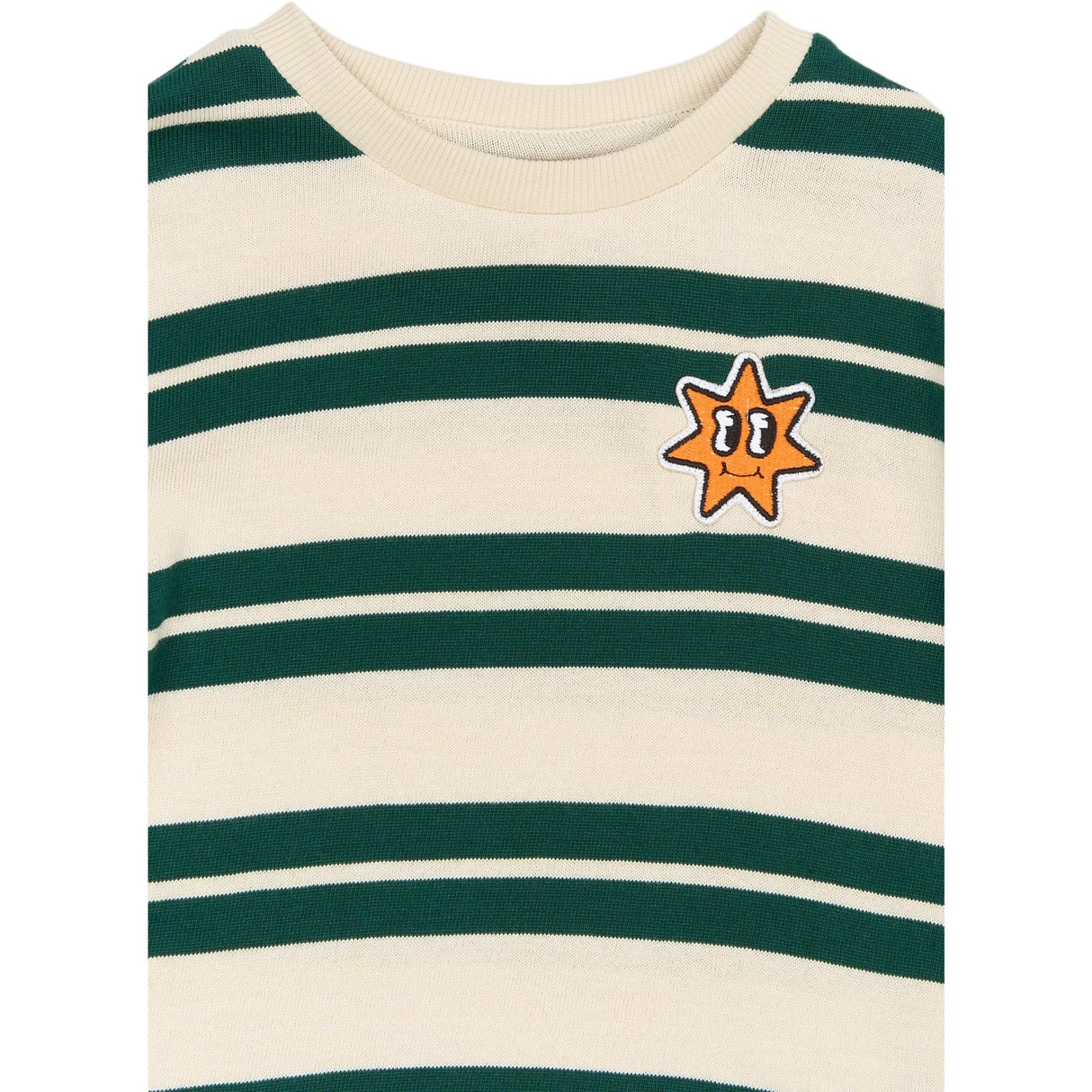 THE NEW Siblings Deep Teal Striped Robbie Stickad Sweatshirt