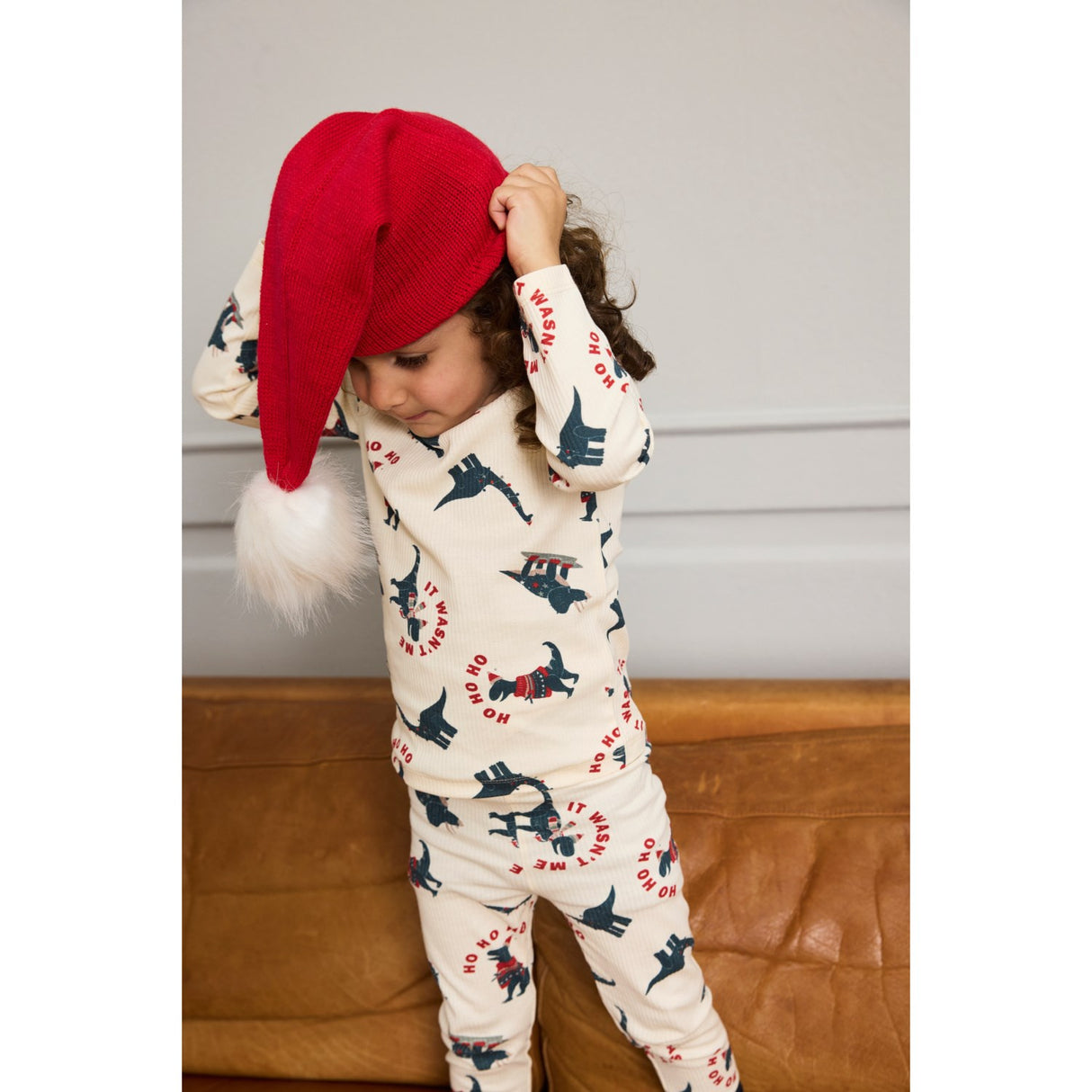 THE NEW Siblings Gardenia Dino AOP Holiday Rib Night Sett