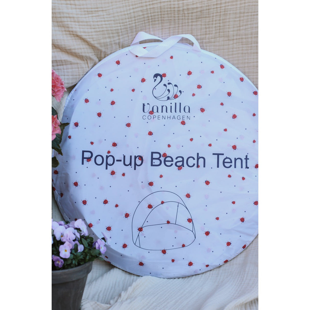 Vanilla COPENHAGEN English Rose - Lady Lovebug Pop-Up Tält Classic - UV50+