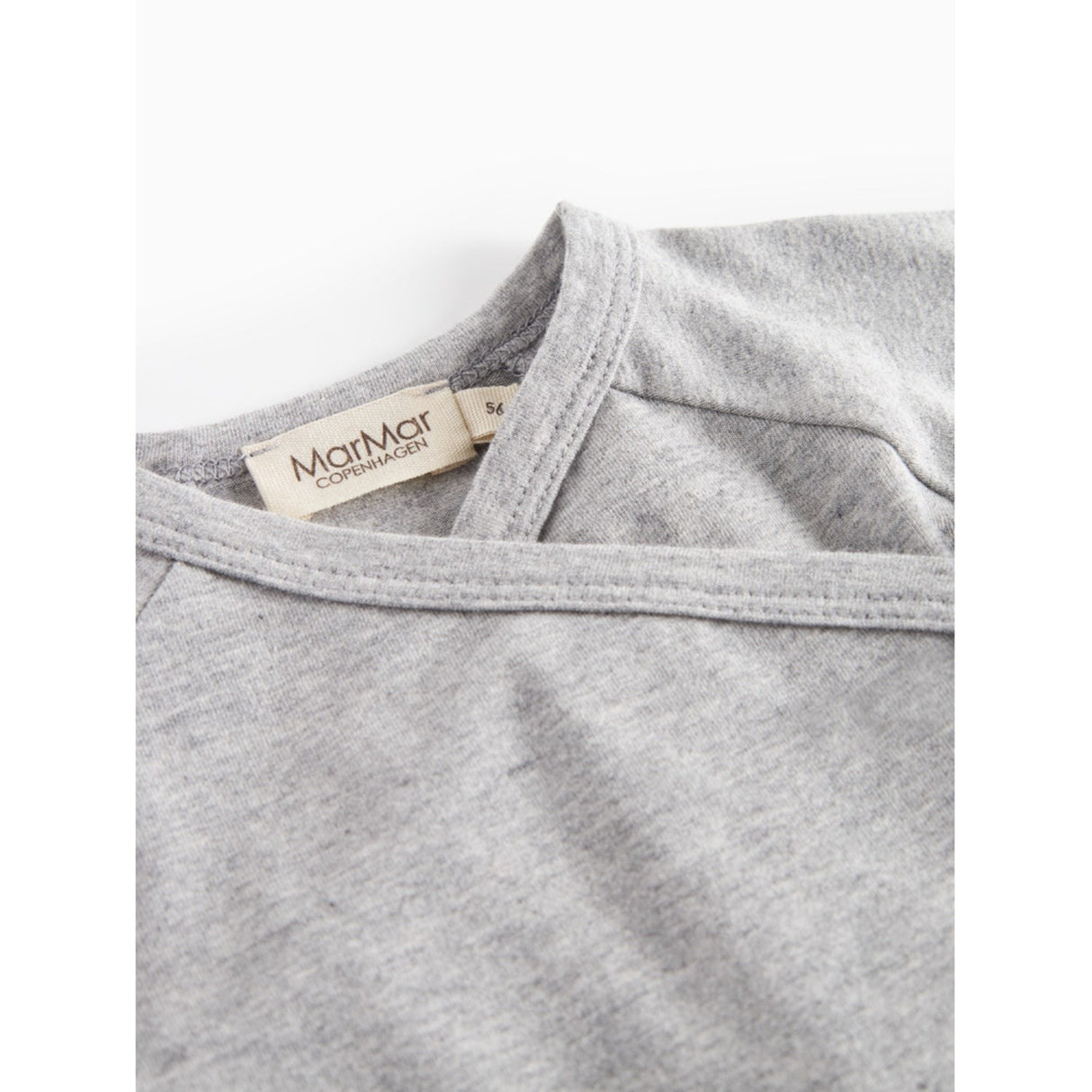 MarMar Modal New Born Light Grey Melange Tut Omlott LS Blus