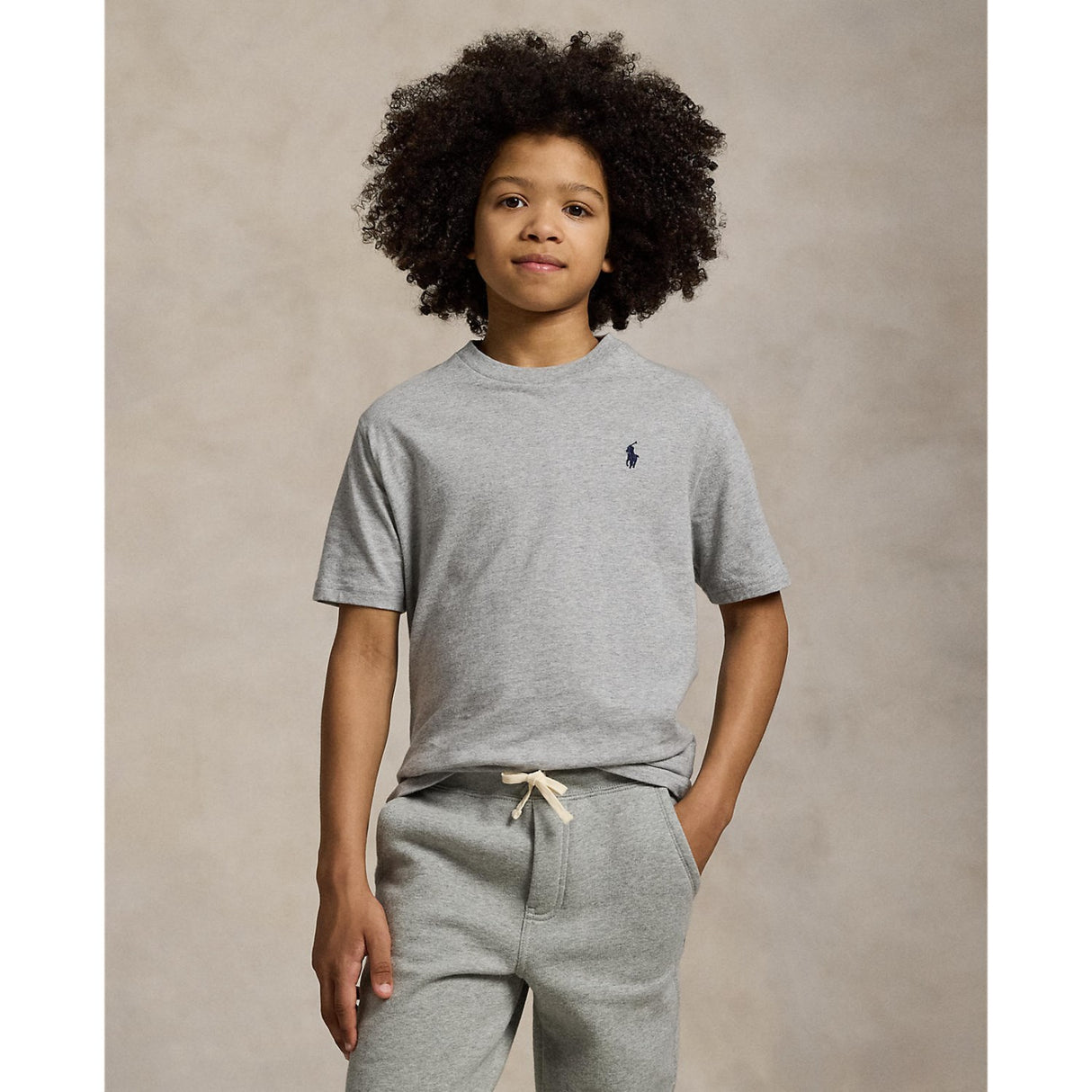 Polo Ralph Lauren Boy Short Sleeved Tee Andover Heather