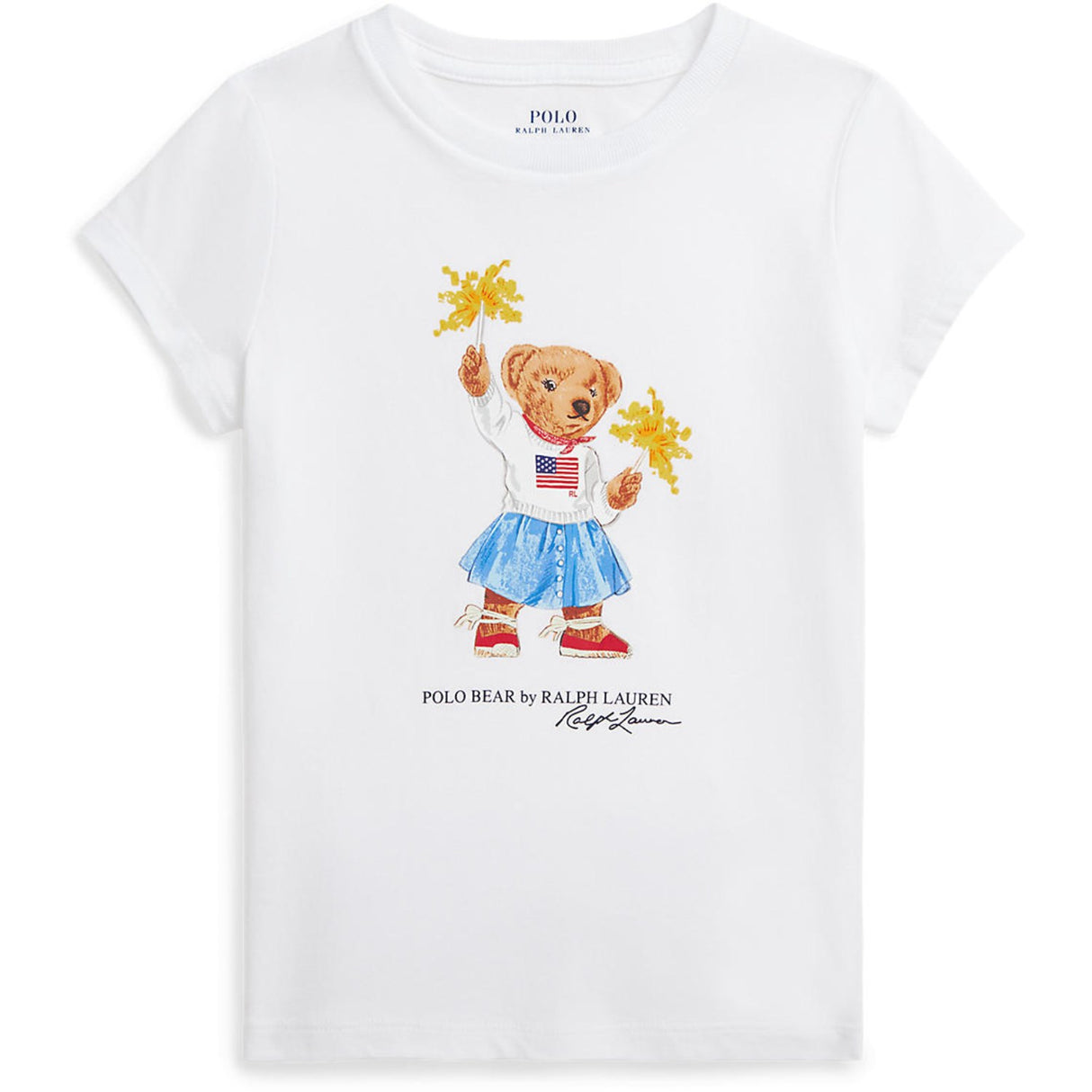 Polo Ralph Lauren White Sparkle Björn T-Shirt