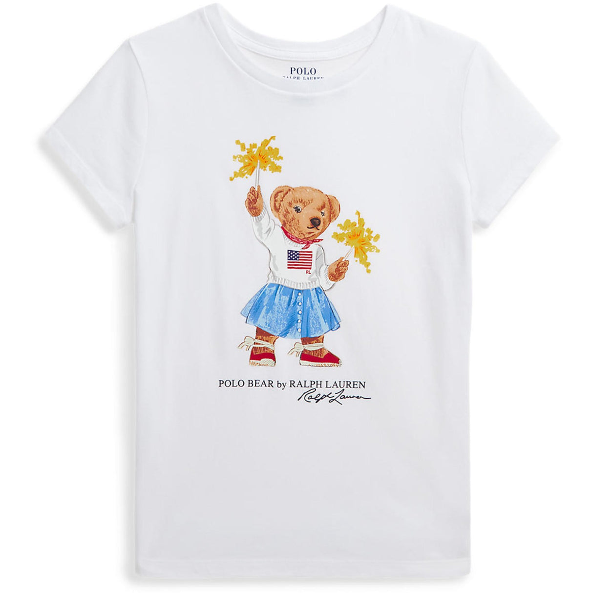 Polo Ralph Lauren White Sparkle Björn T-Shirt