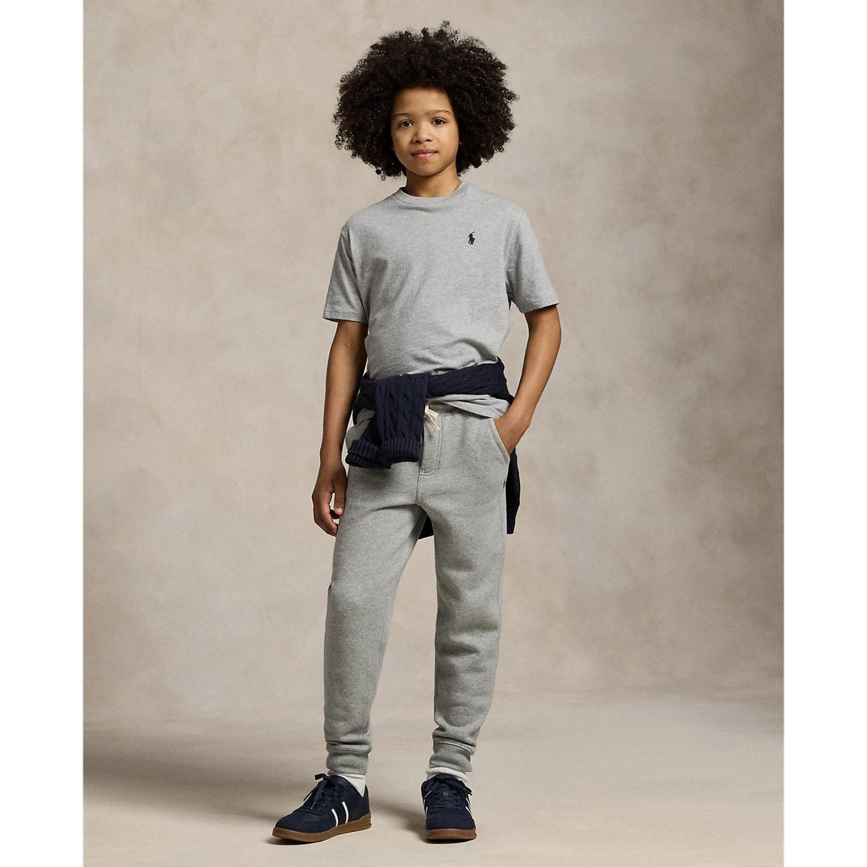 Polo Ralph Lauren Boy Short Sleeved Tee Andover Heather