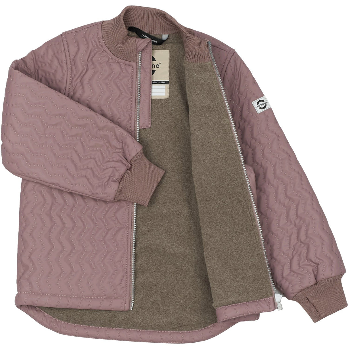 Mikk-Line Twilight Mauve Täcke Sett W. Fleece