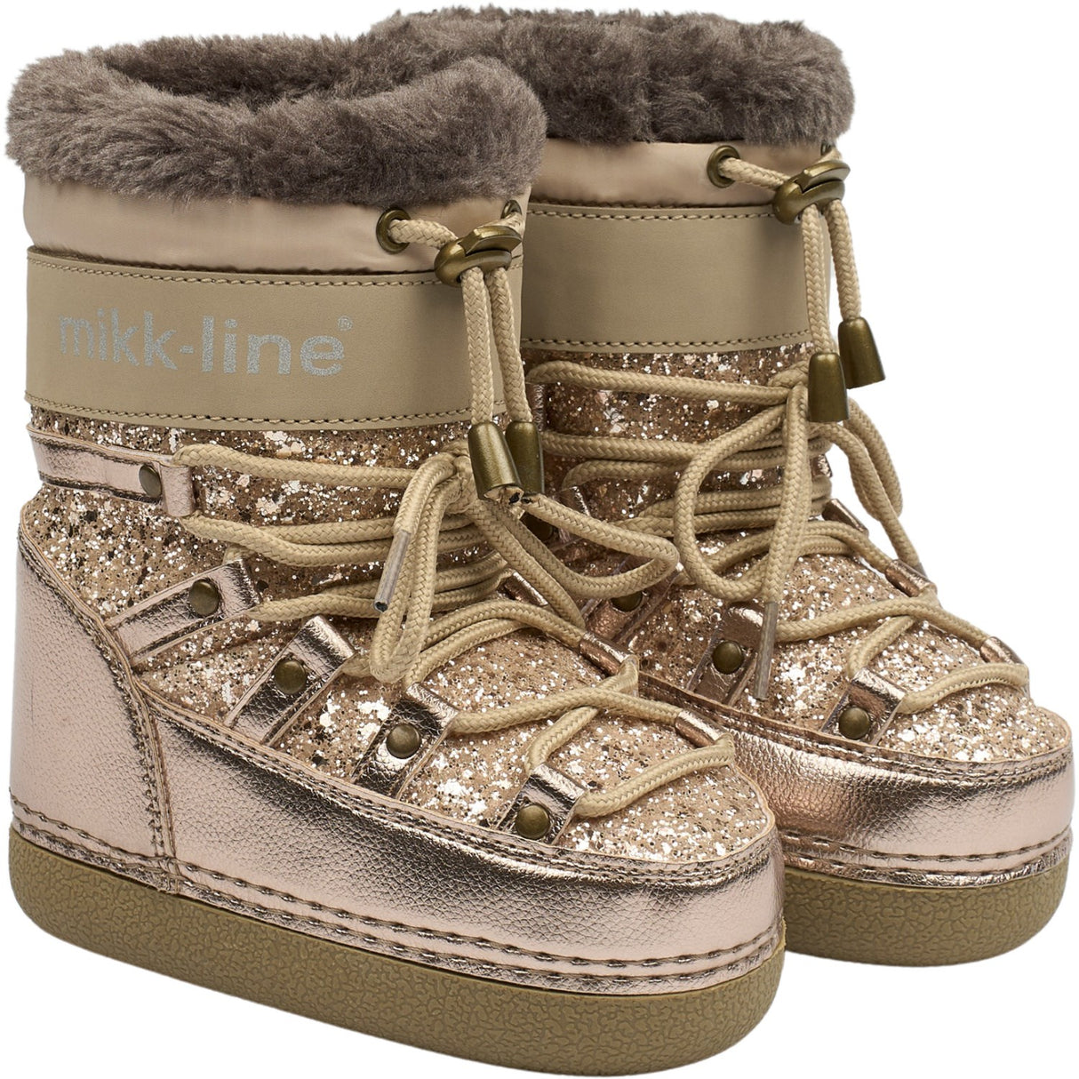 Mikk-Line Champagne Glitter Snow Stövlar Glitter