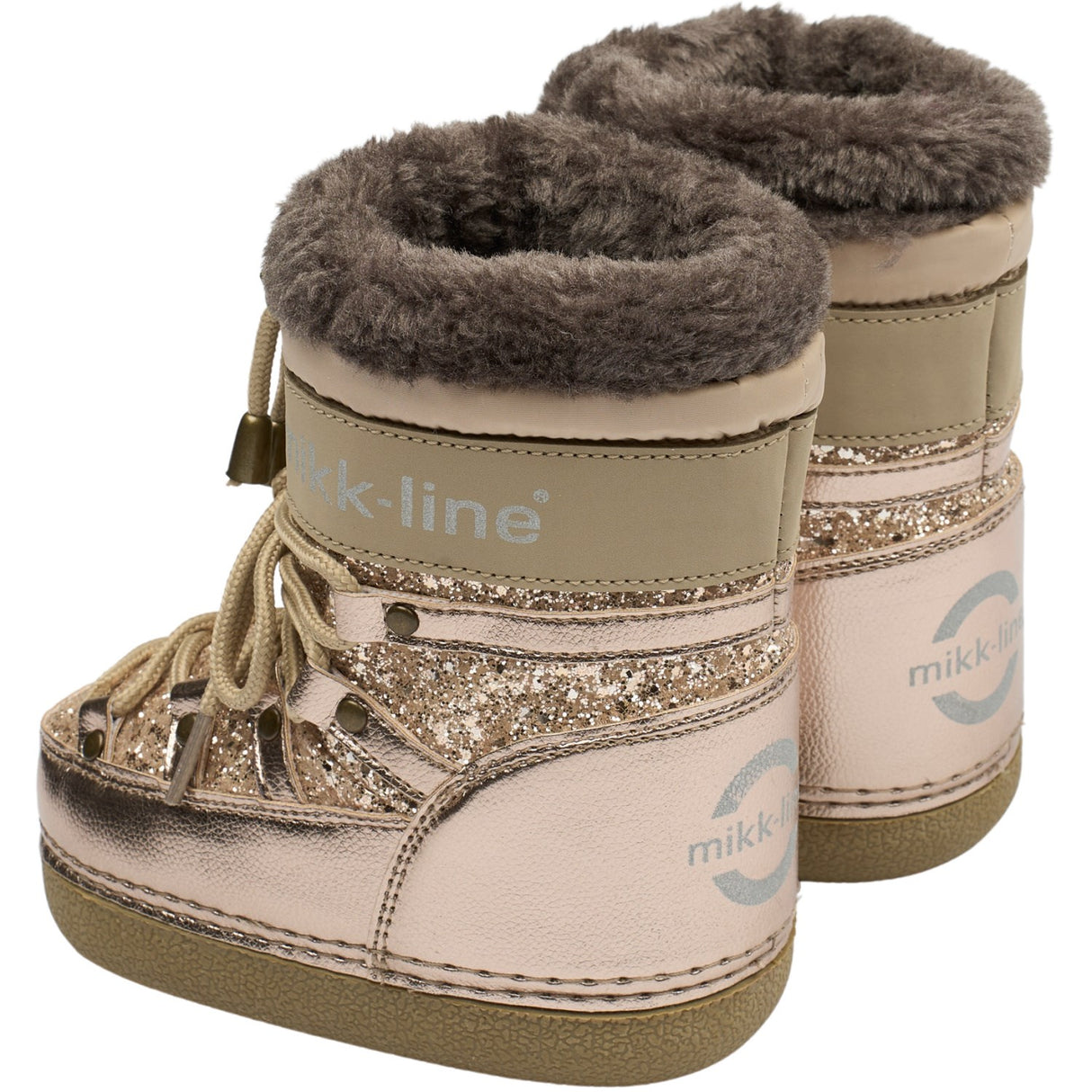 Mikk-Line Champagne Glitter Snow Stövlar Glitter