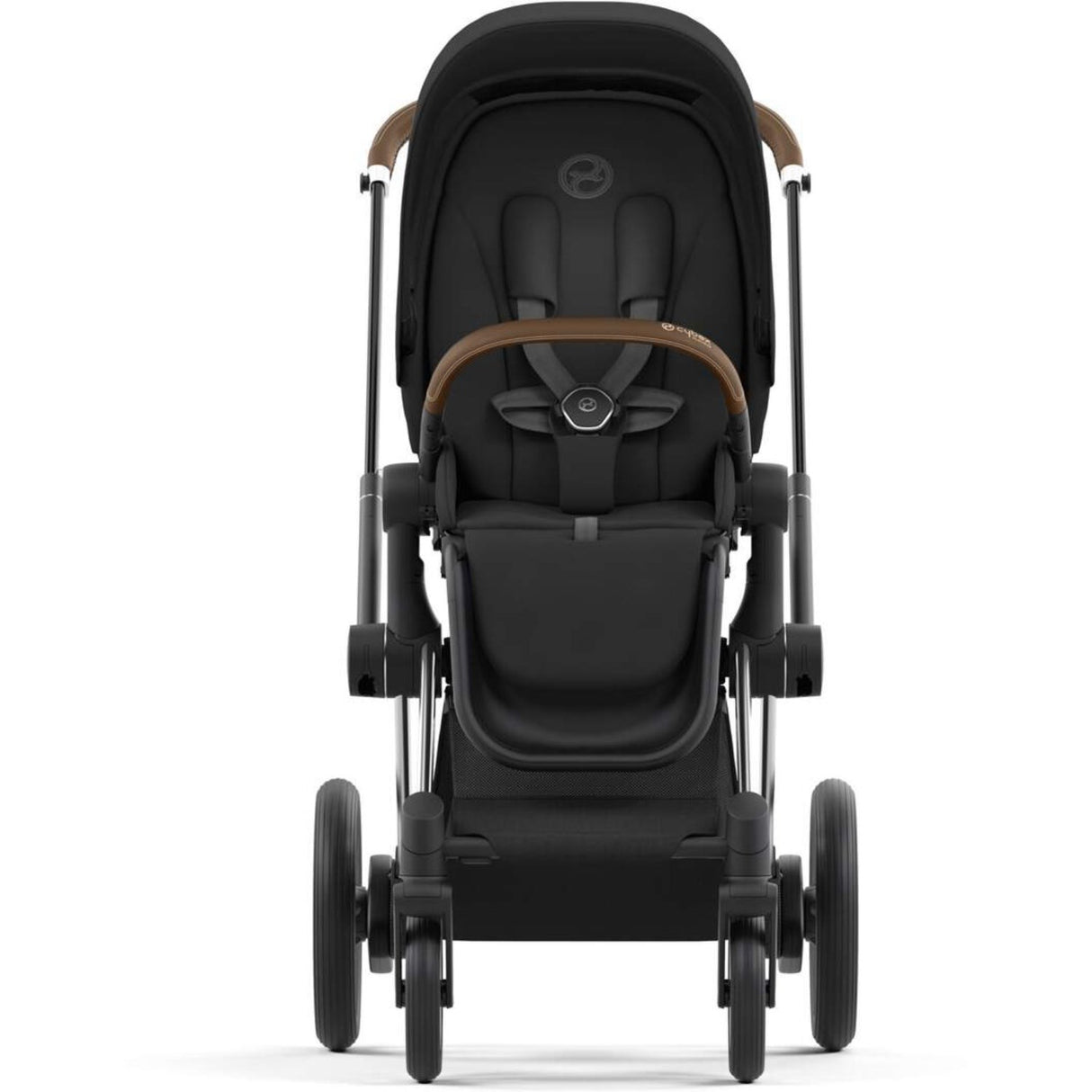 Cybex Chrome Brown E-Priam Stel Inkl. Hård Sædedel
