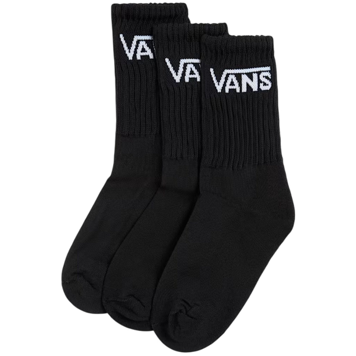 VANS Black Classic Crew Strumpor 3-Pack
