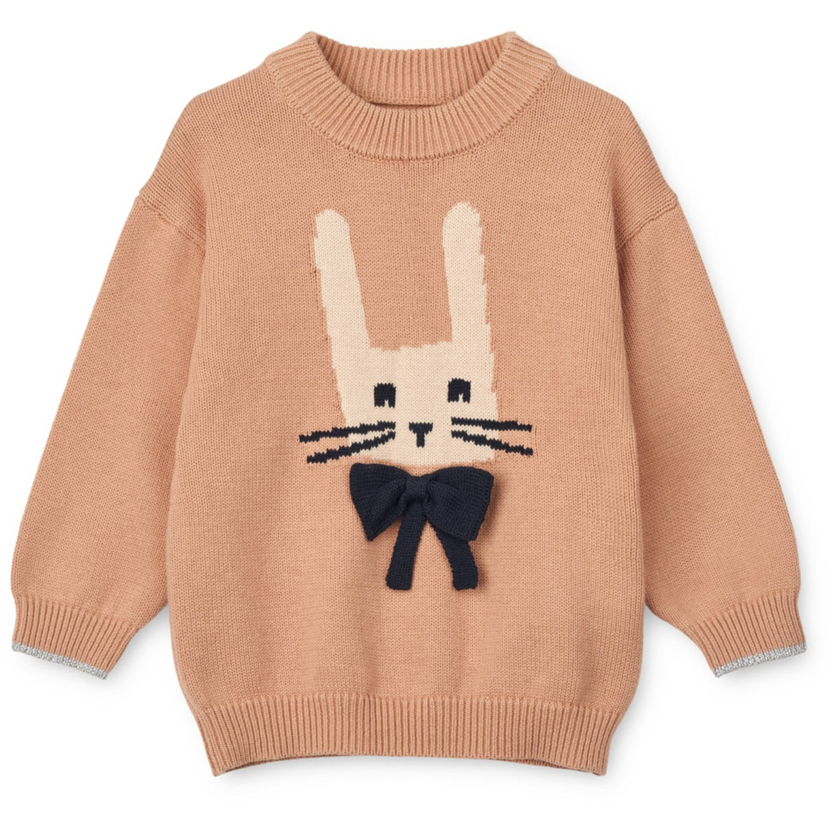 LIEWOOD Rabbit / Pale Tuscany Orlane Embroidery Stickad Jumper
