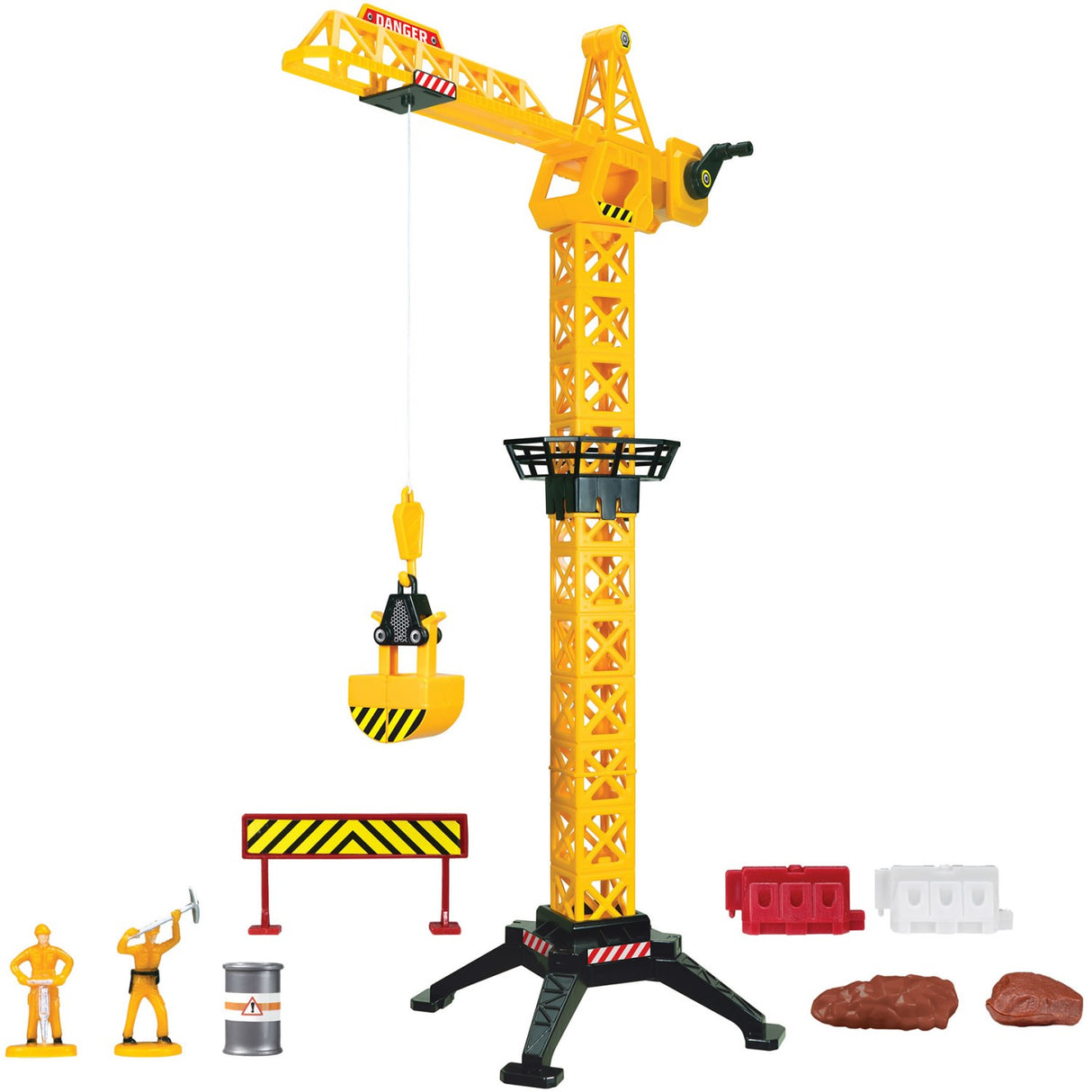 Junior Driver Tower Crane 57 Cm Playset Med 2 Construction Vehicles