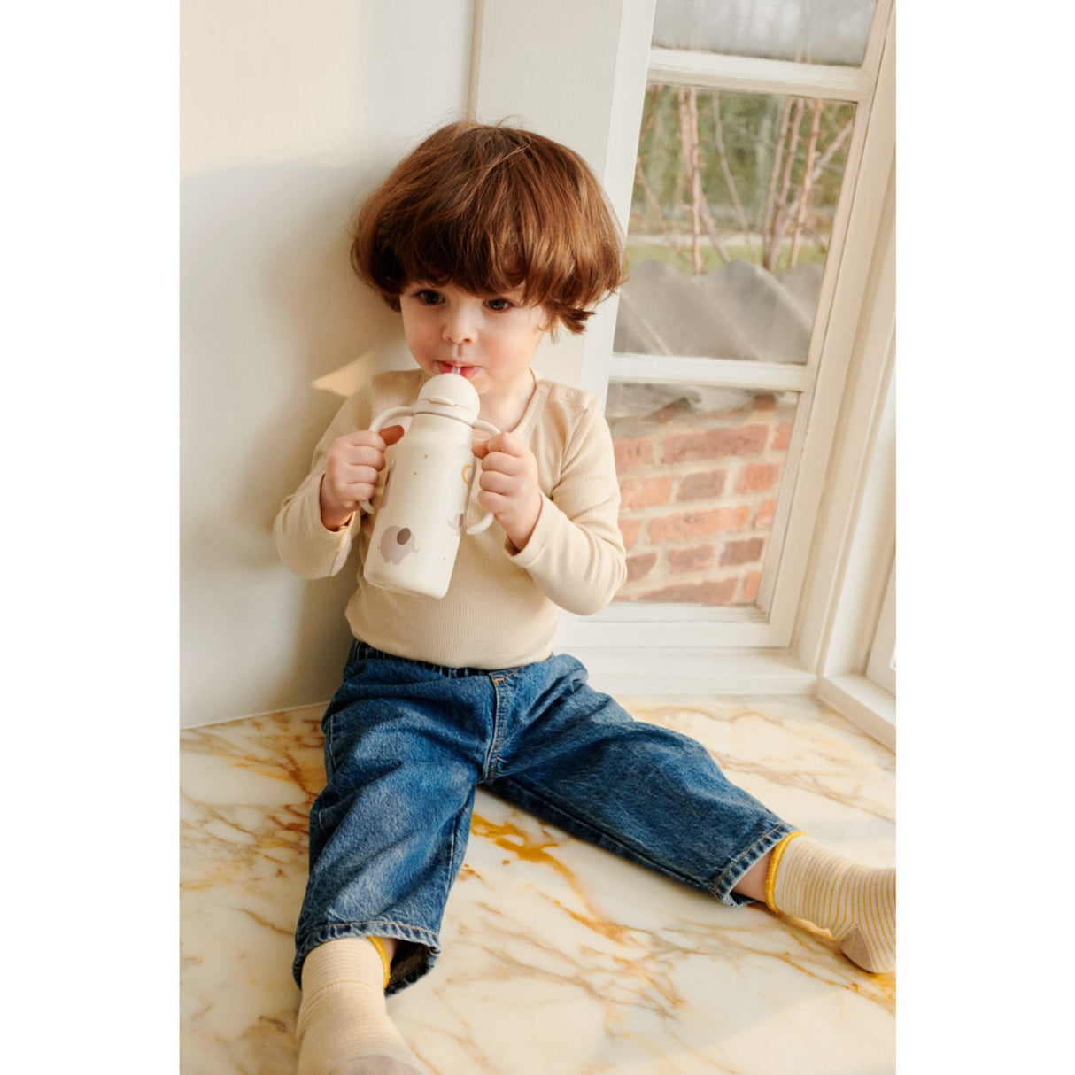 LIEWOOD Elephant / Creme De La Creme Kimmie Water Flaska 250 Ml