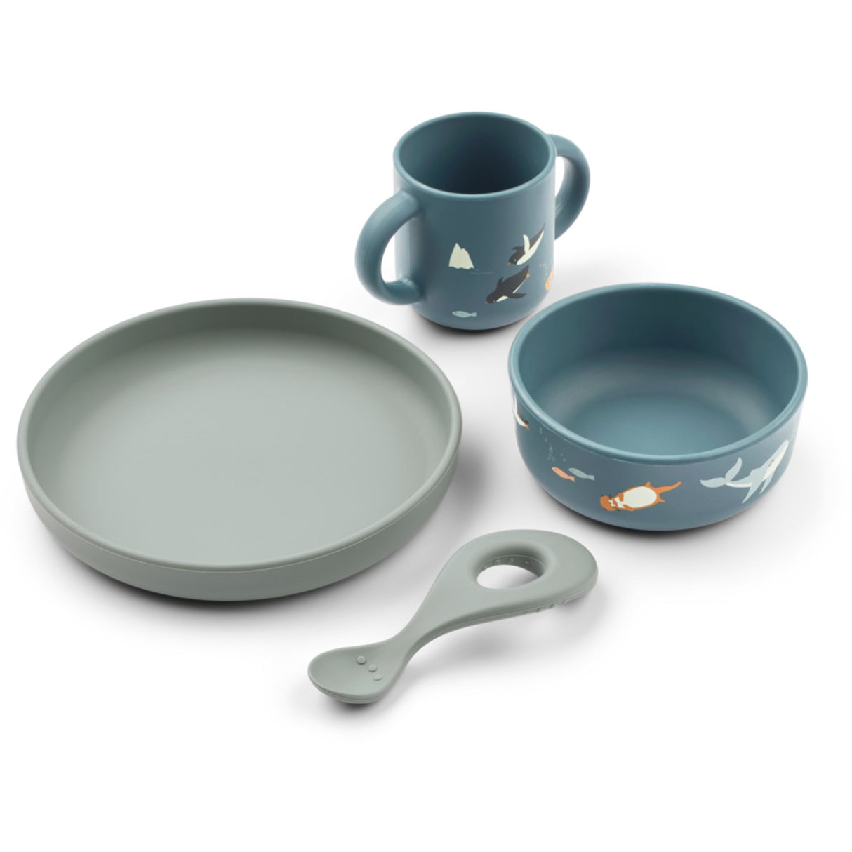 LIEWOOD Arctic Sea / Ocean View Vivi Printed Tableware Sett