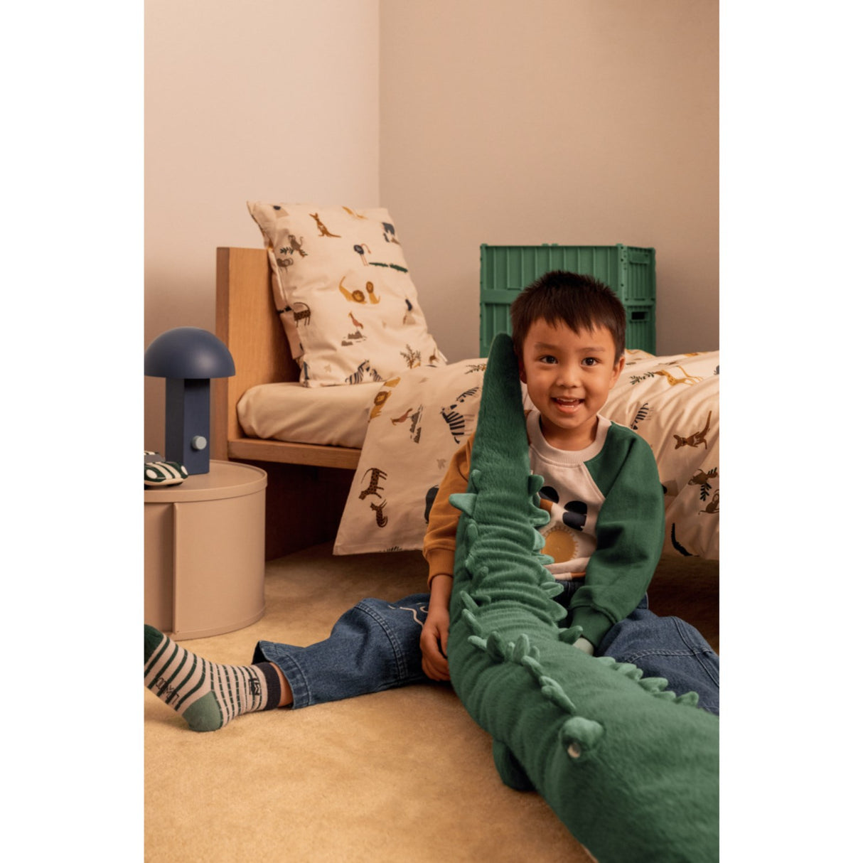 LIEWOOD Garden Green Brayden Carlos Crocodile Nallebjörn